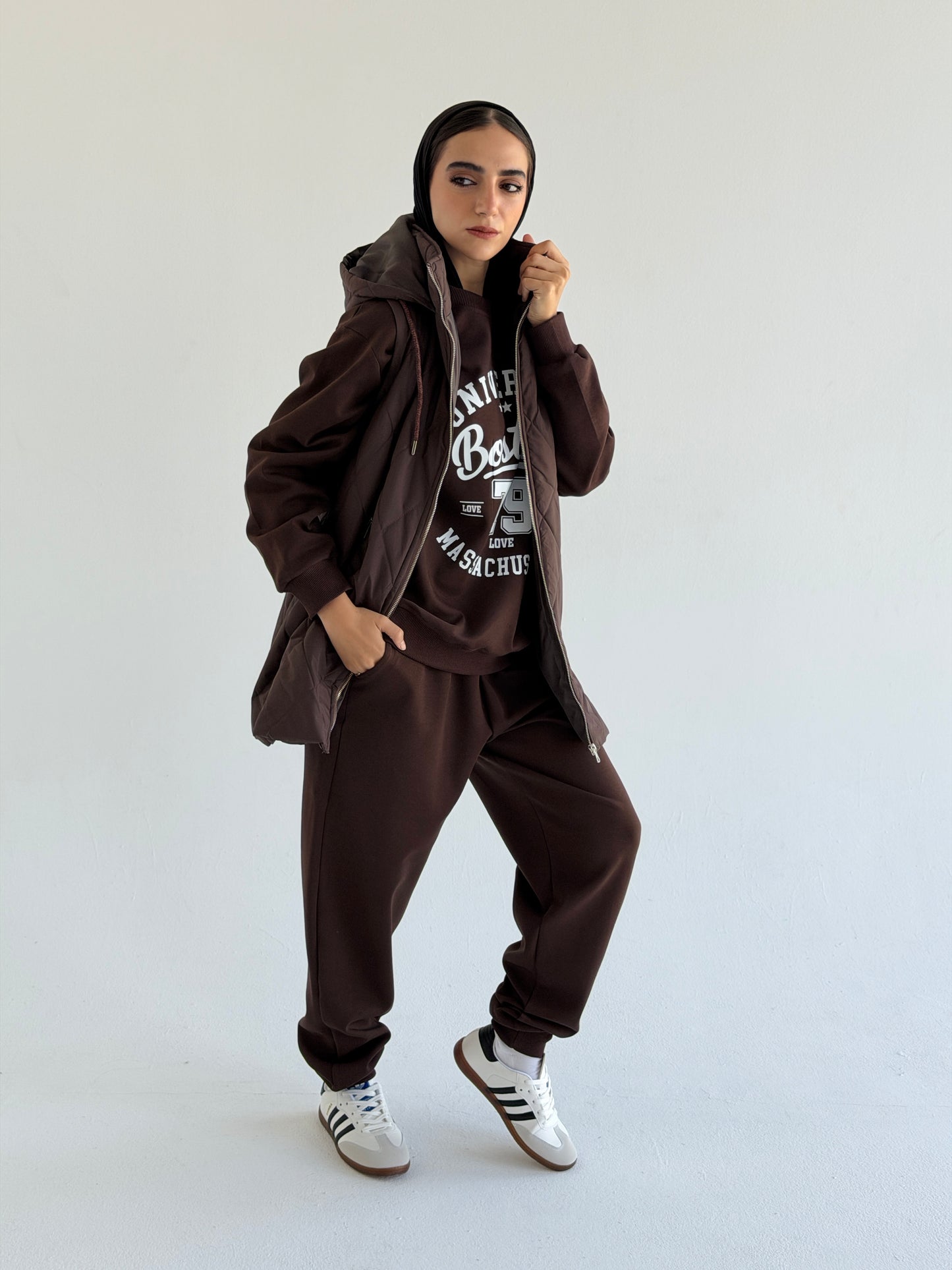 Bamb Vest  In Brown