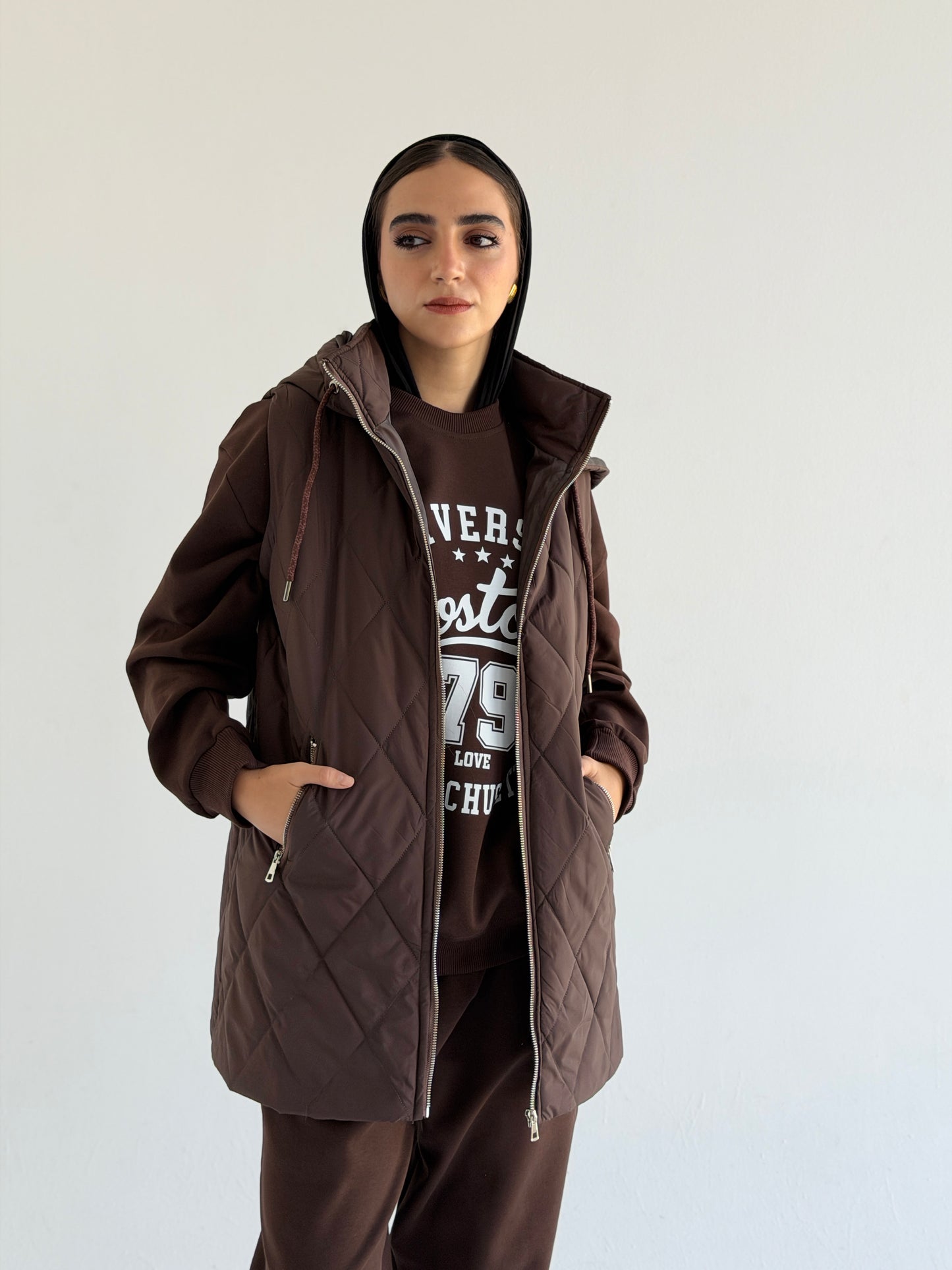 Bamb Vest  In Brown