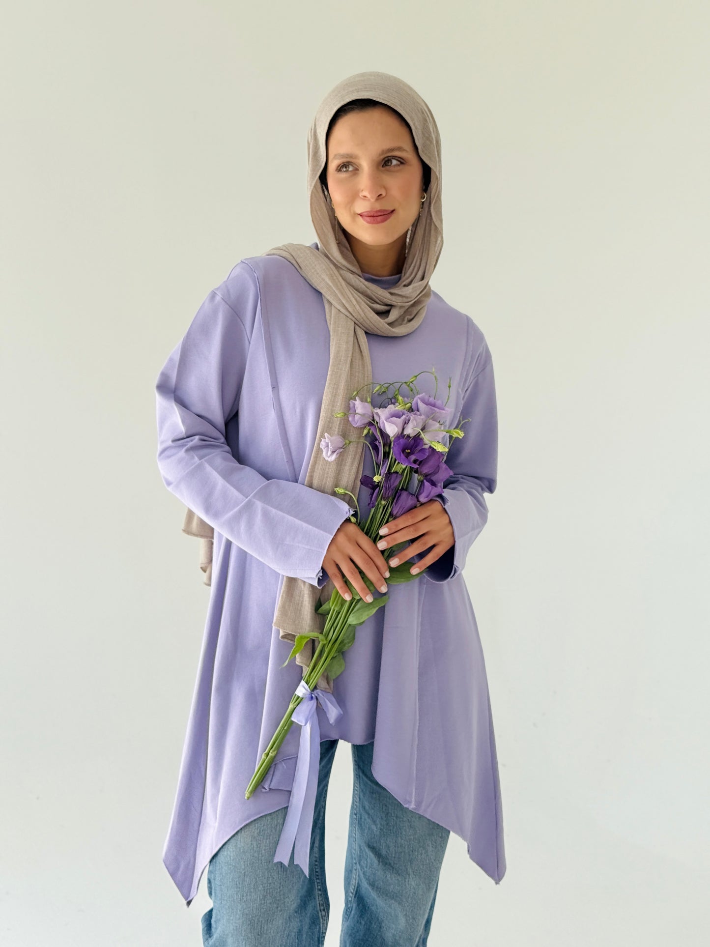 High and low Top in lilac