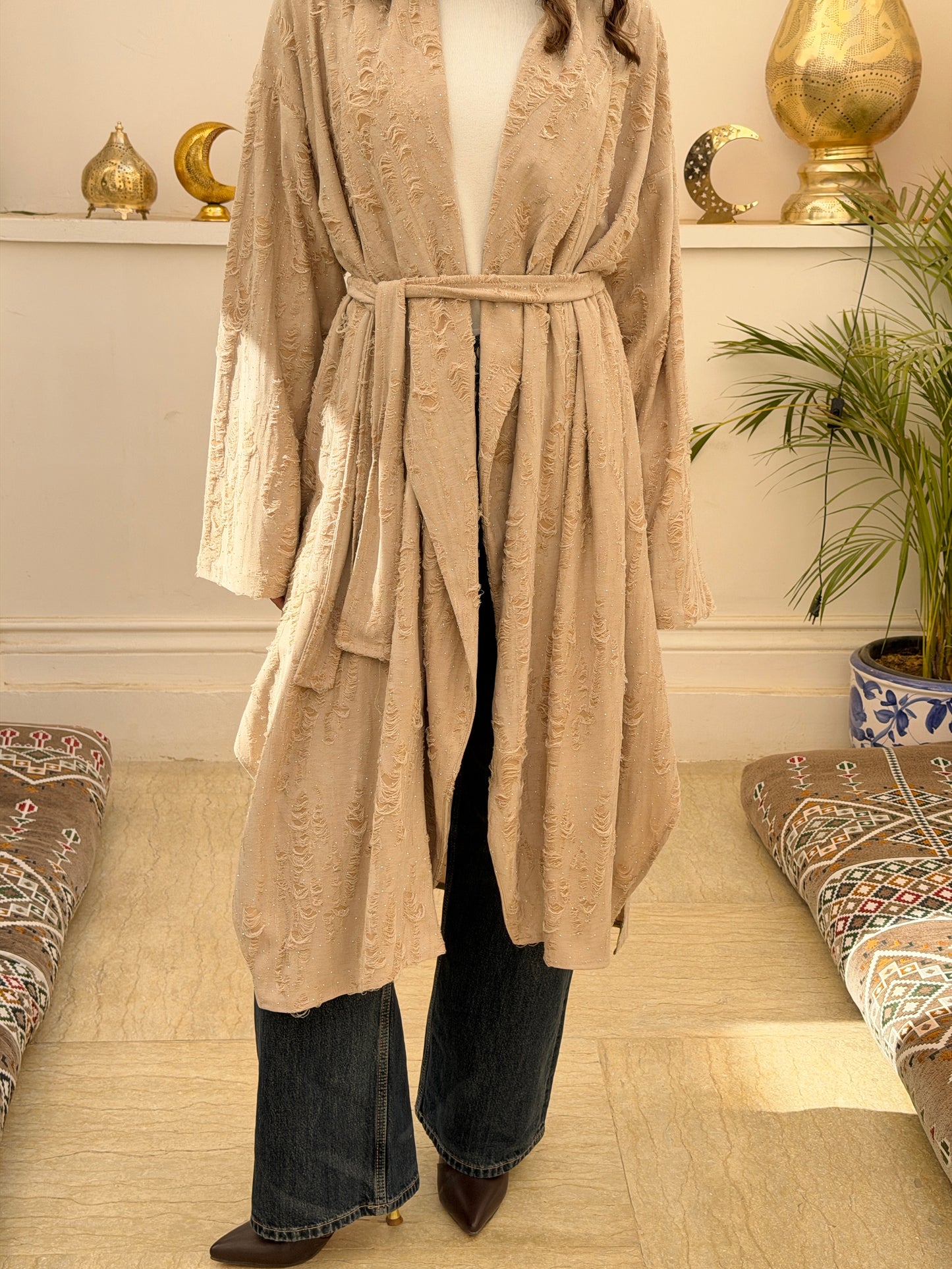 Oasis Cardigan In Beige