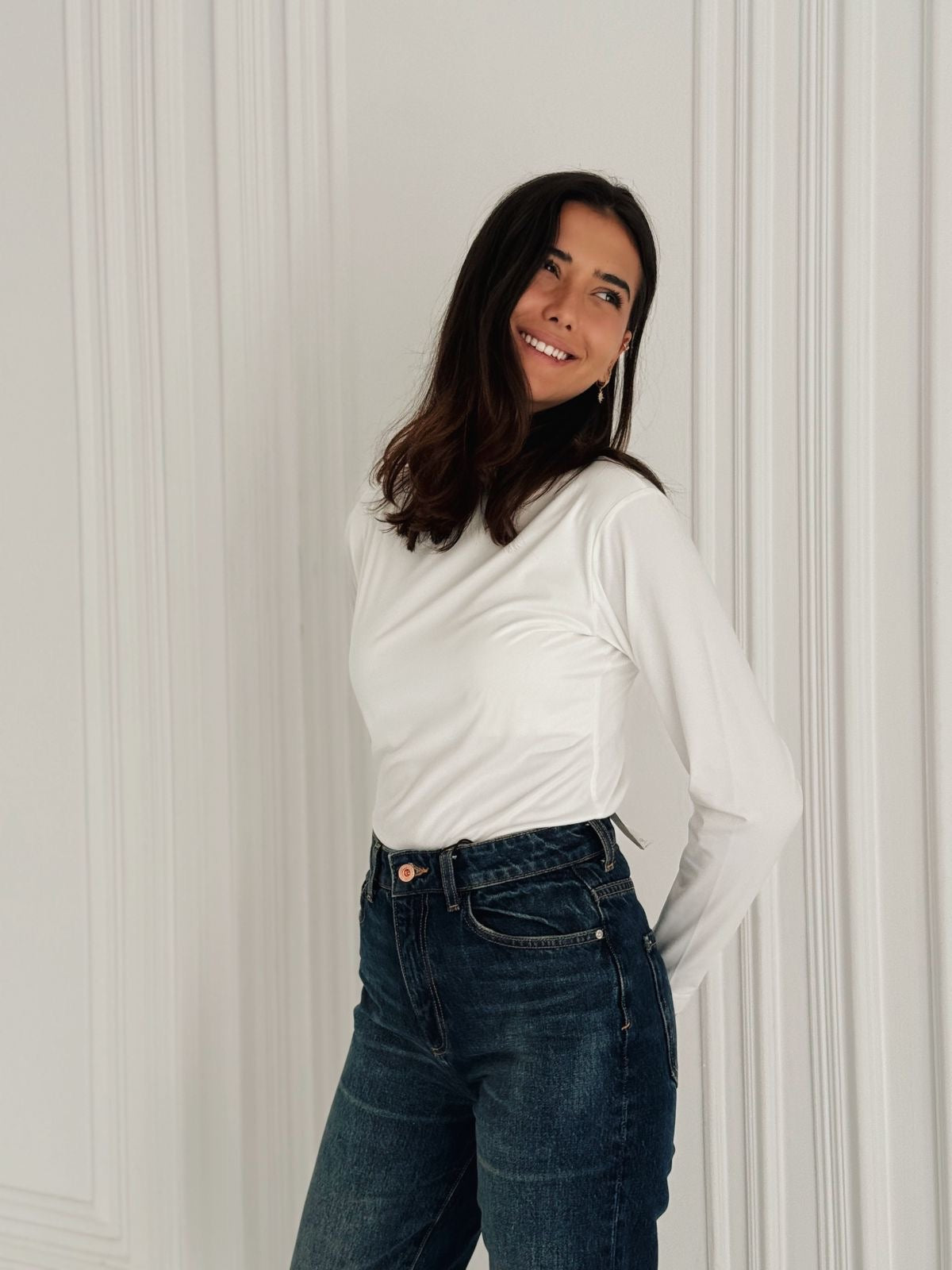 Daily basic top in white