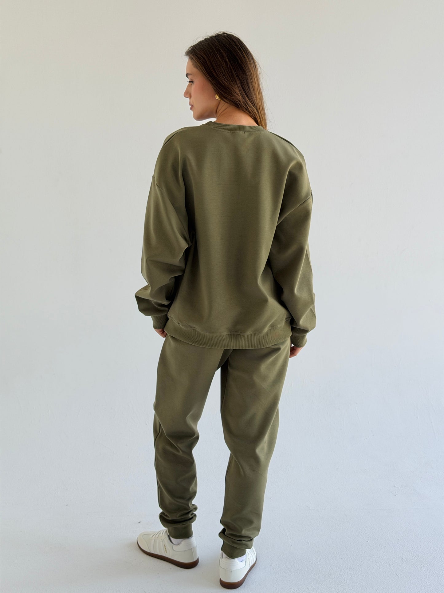 Active Cotten Set In Olive
