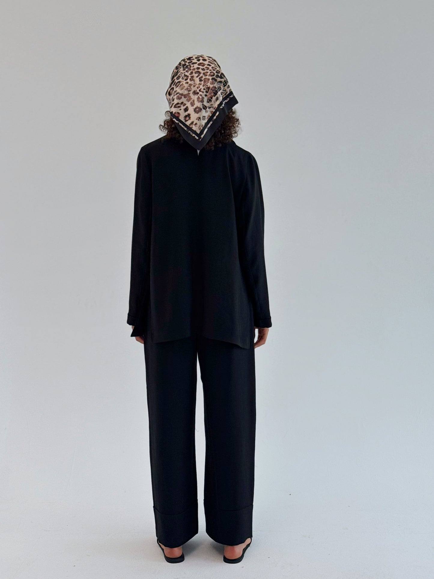 Effortlessly linen set in black