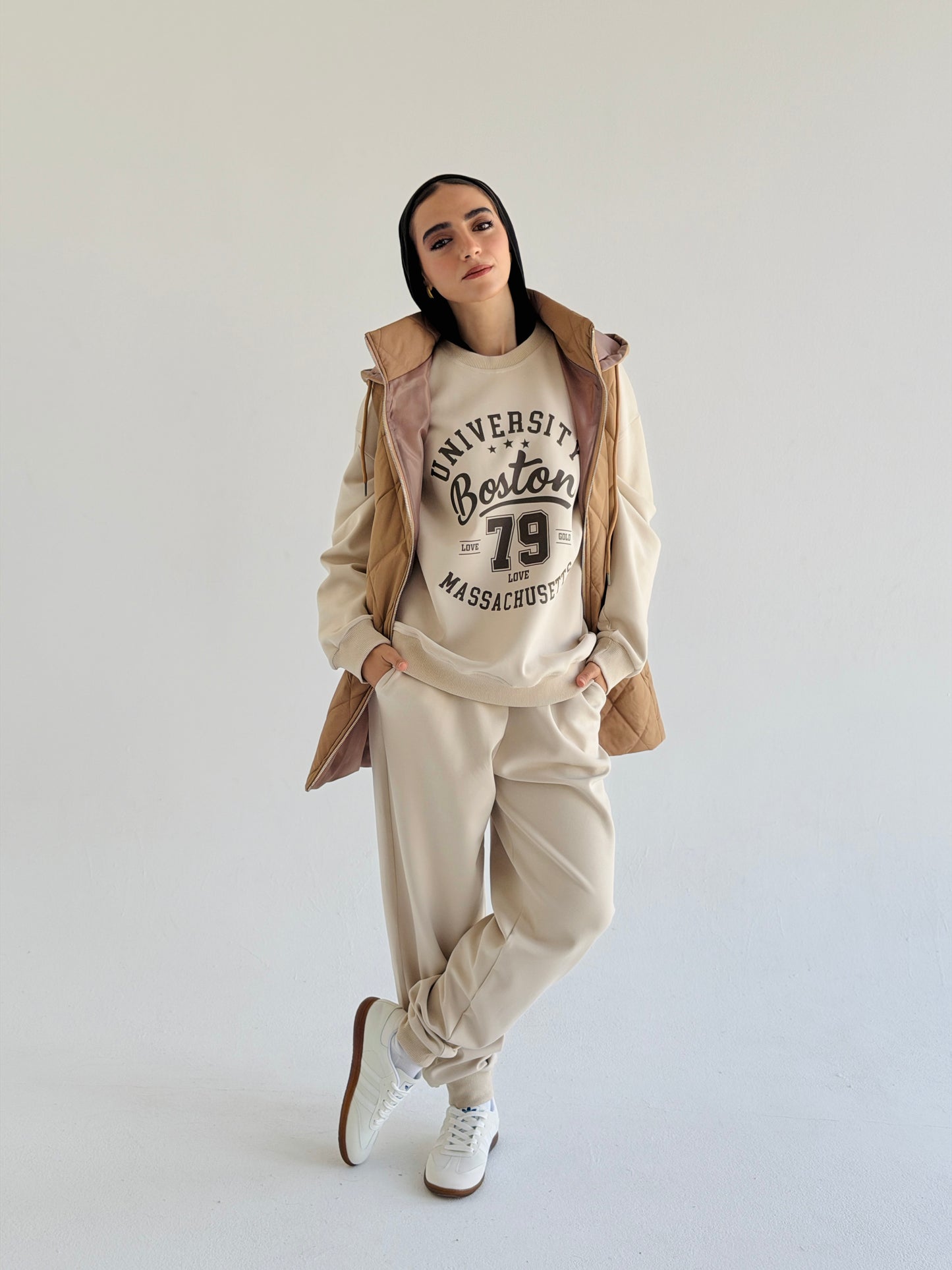 Active Cotten Set In Beige