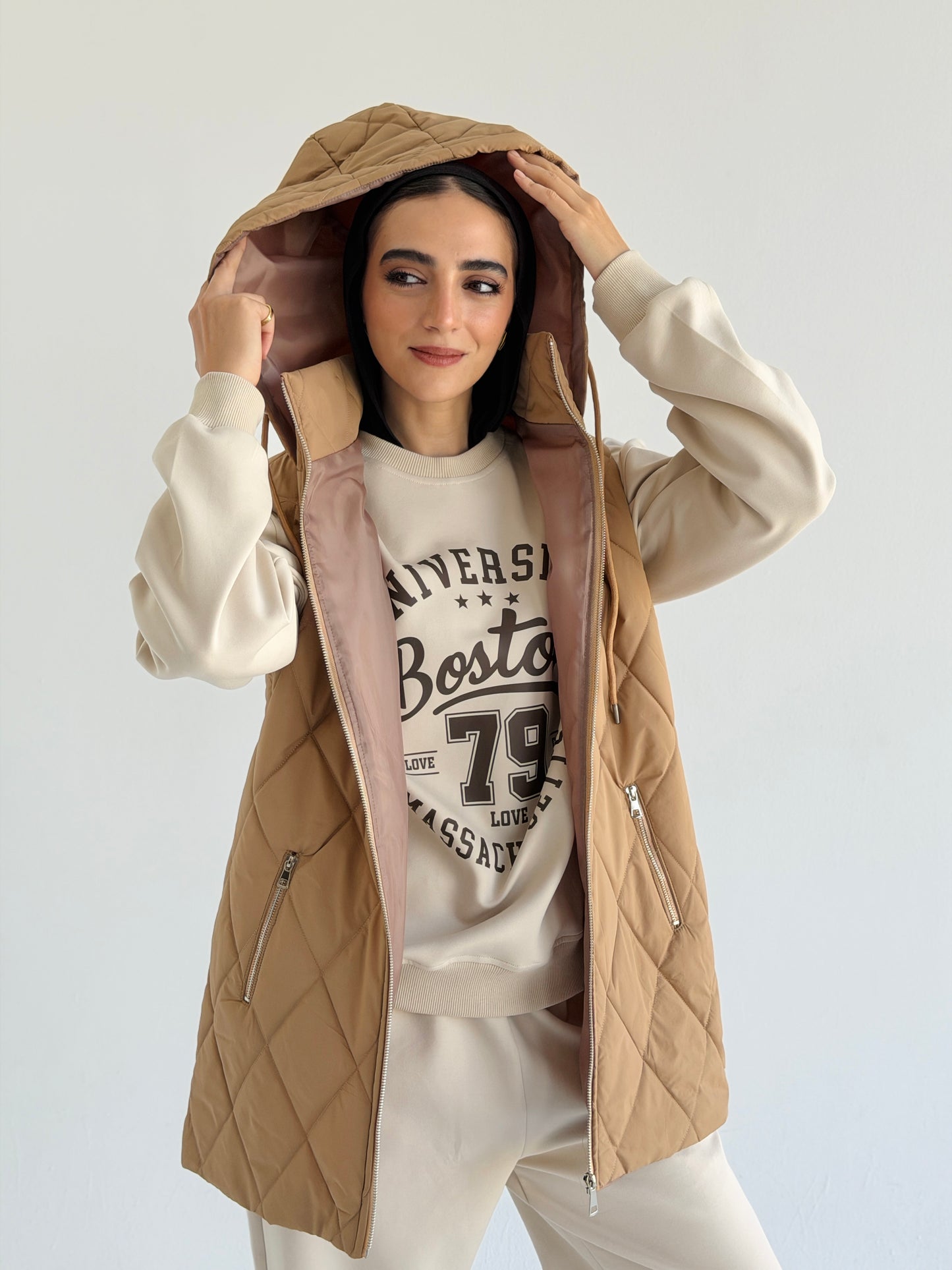 Bamb vest In Camel