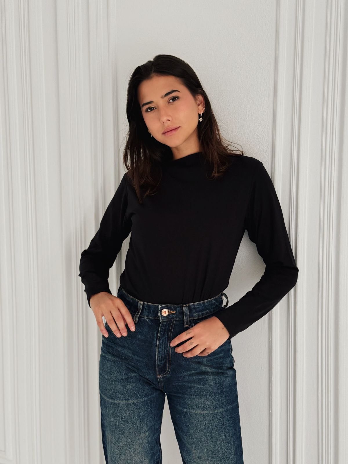 Daily basic top in black