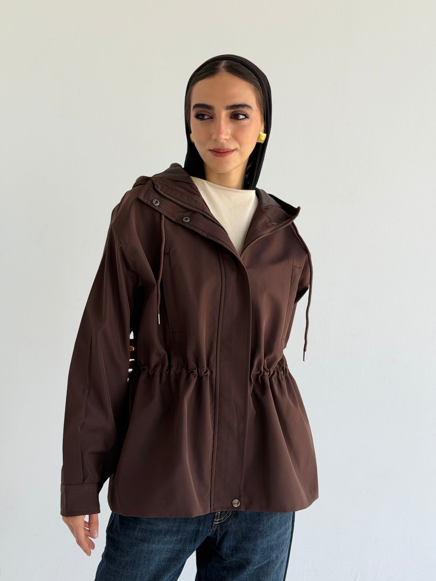 Winter Signature Jacket In Brown