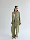 Linen mood set in mint green