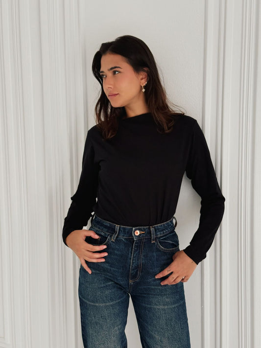 Daily basic top in black