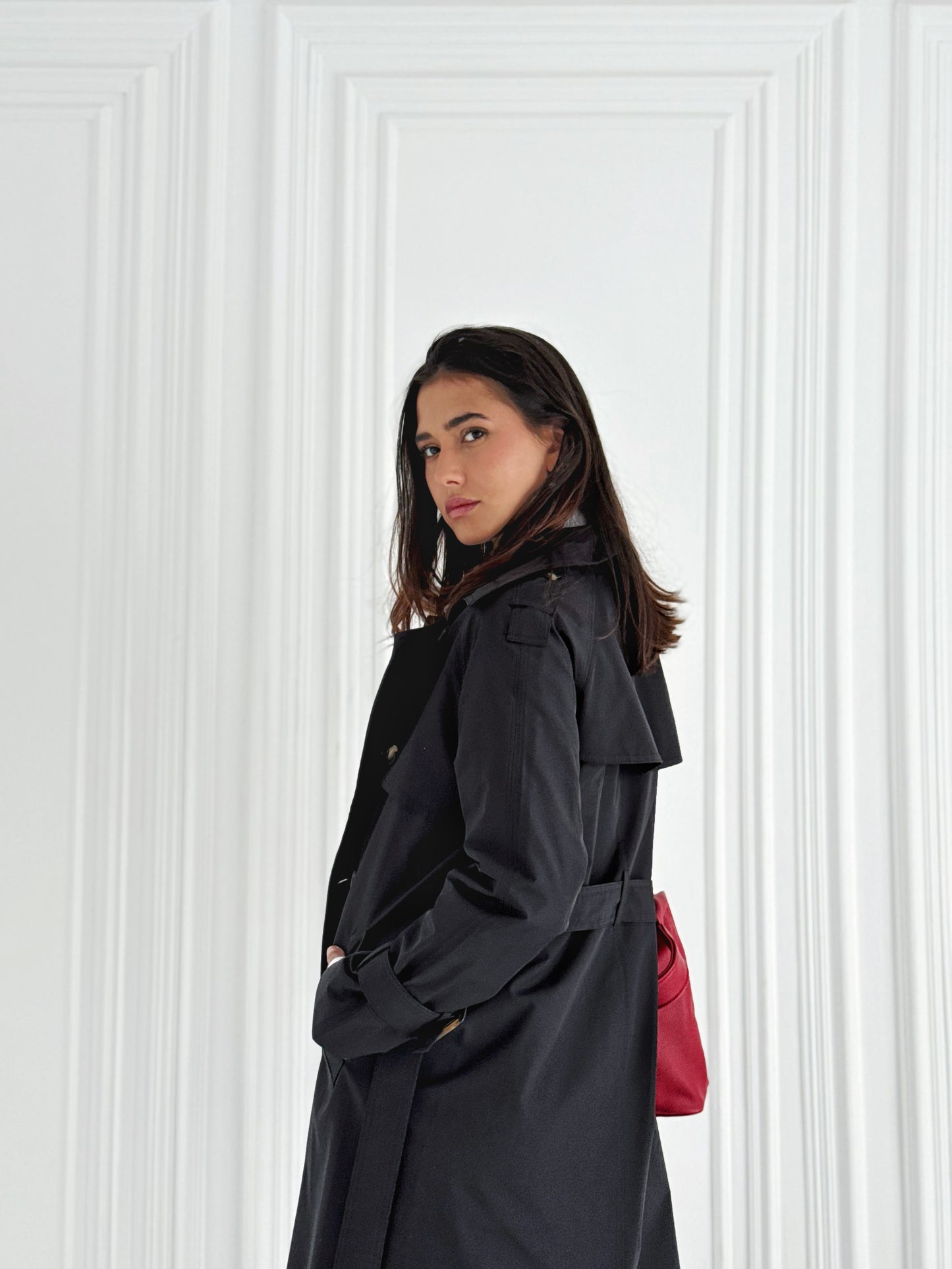 Statement Trench Coat In Black