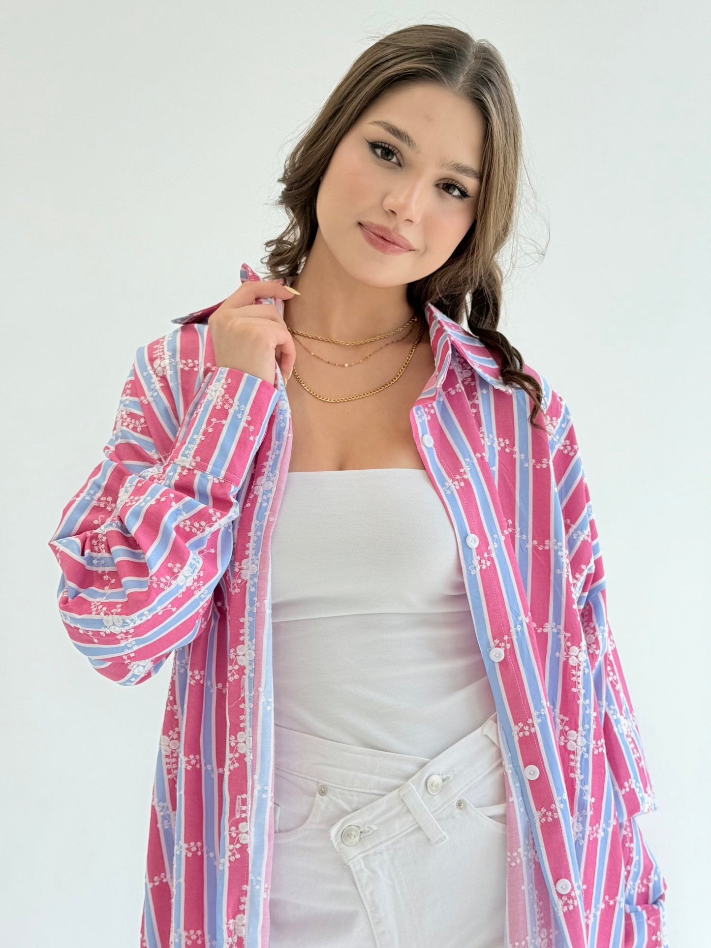 Bold striped shirt