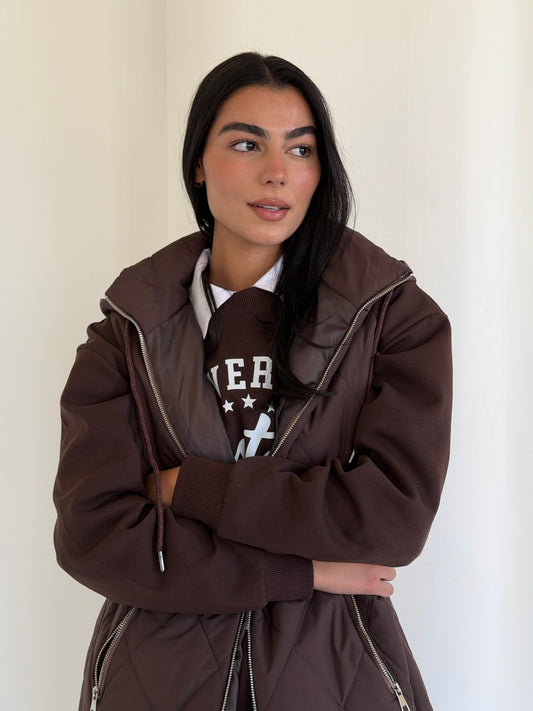 Bamb Vest  In Brown
