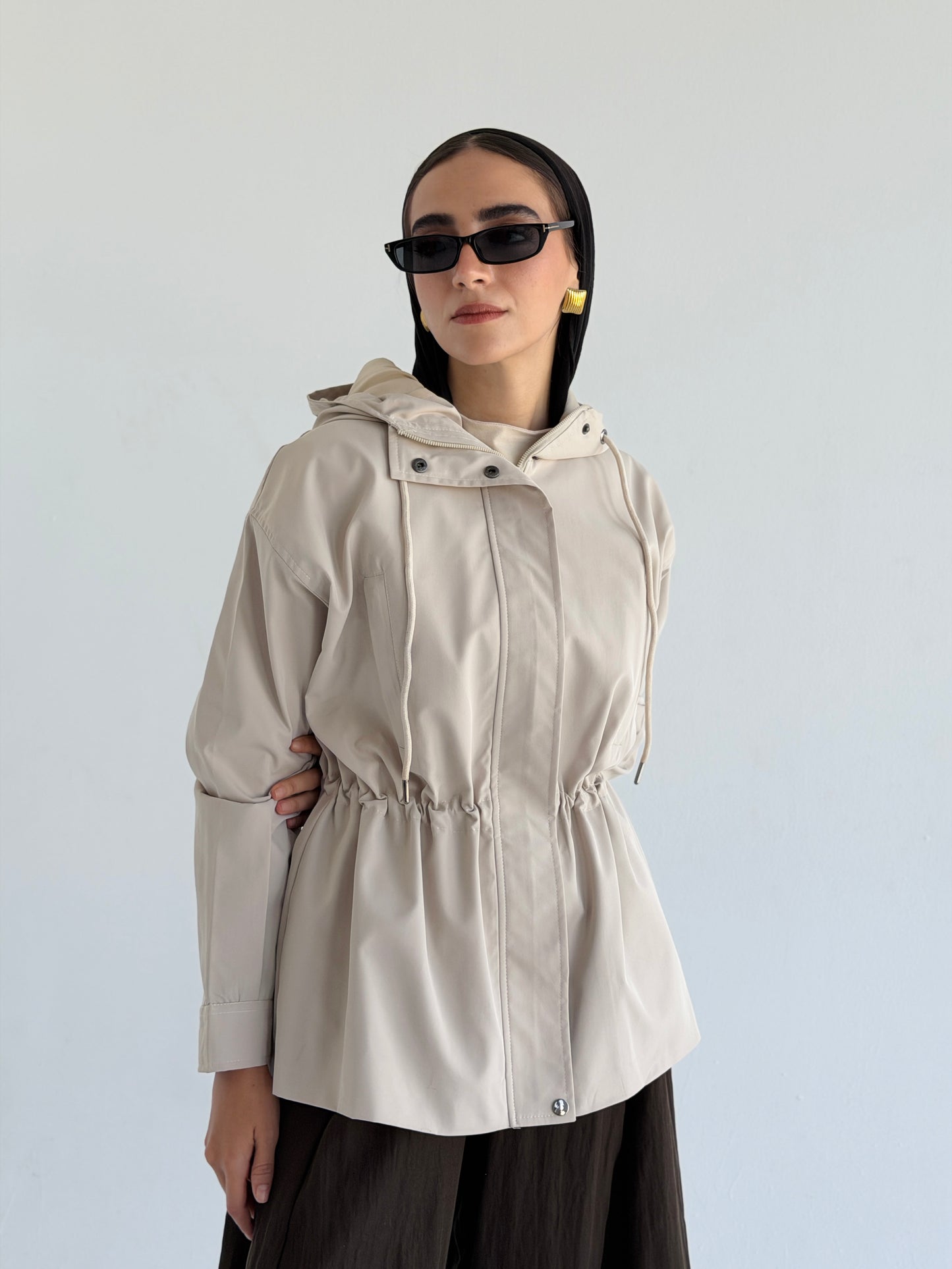 Winter Signature Jacket In Beige