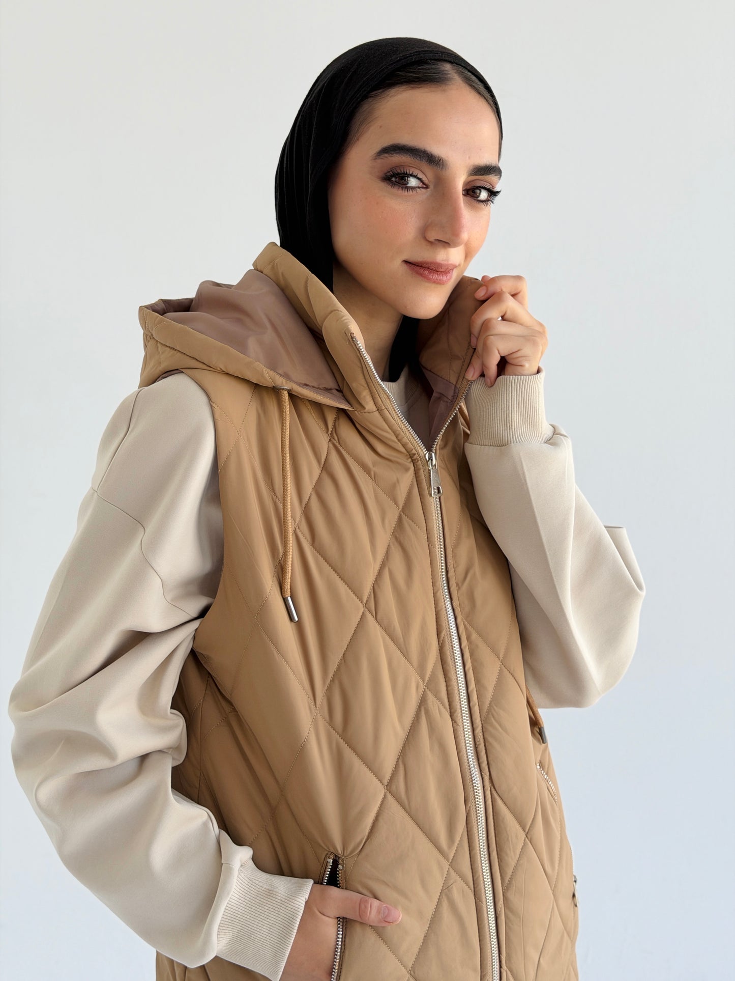 Bamb vest In Camel