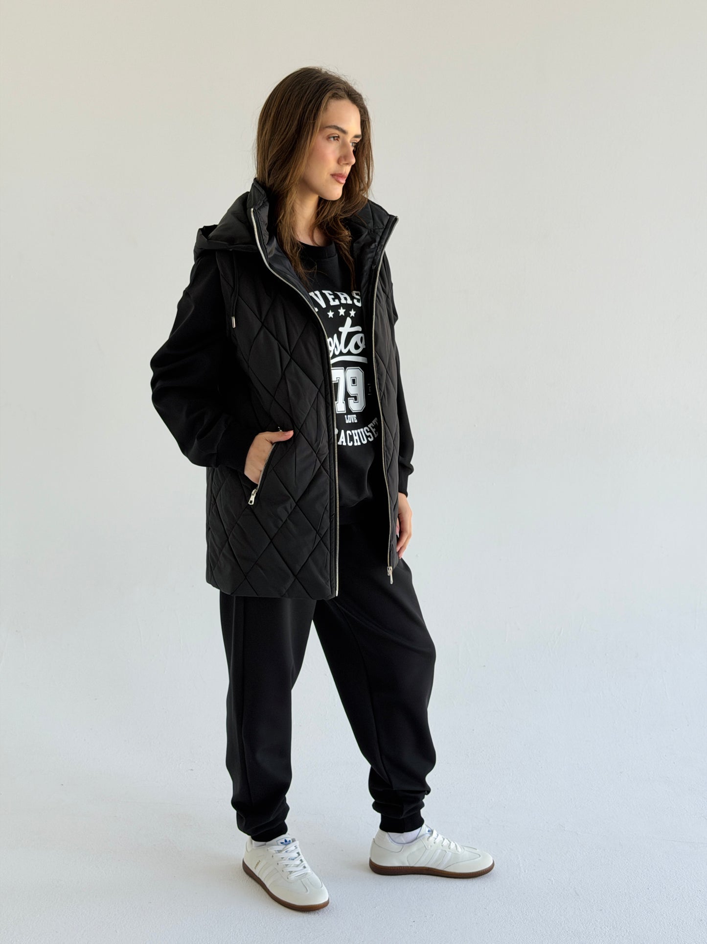 Active Cotten Set In Black