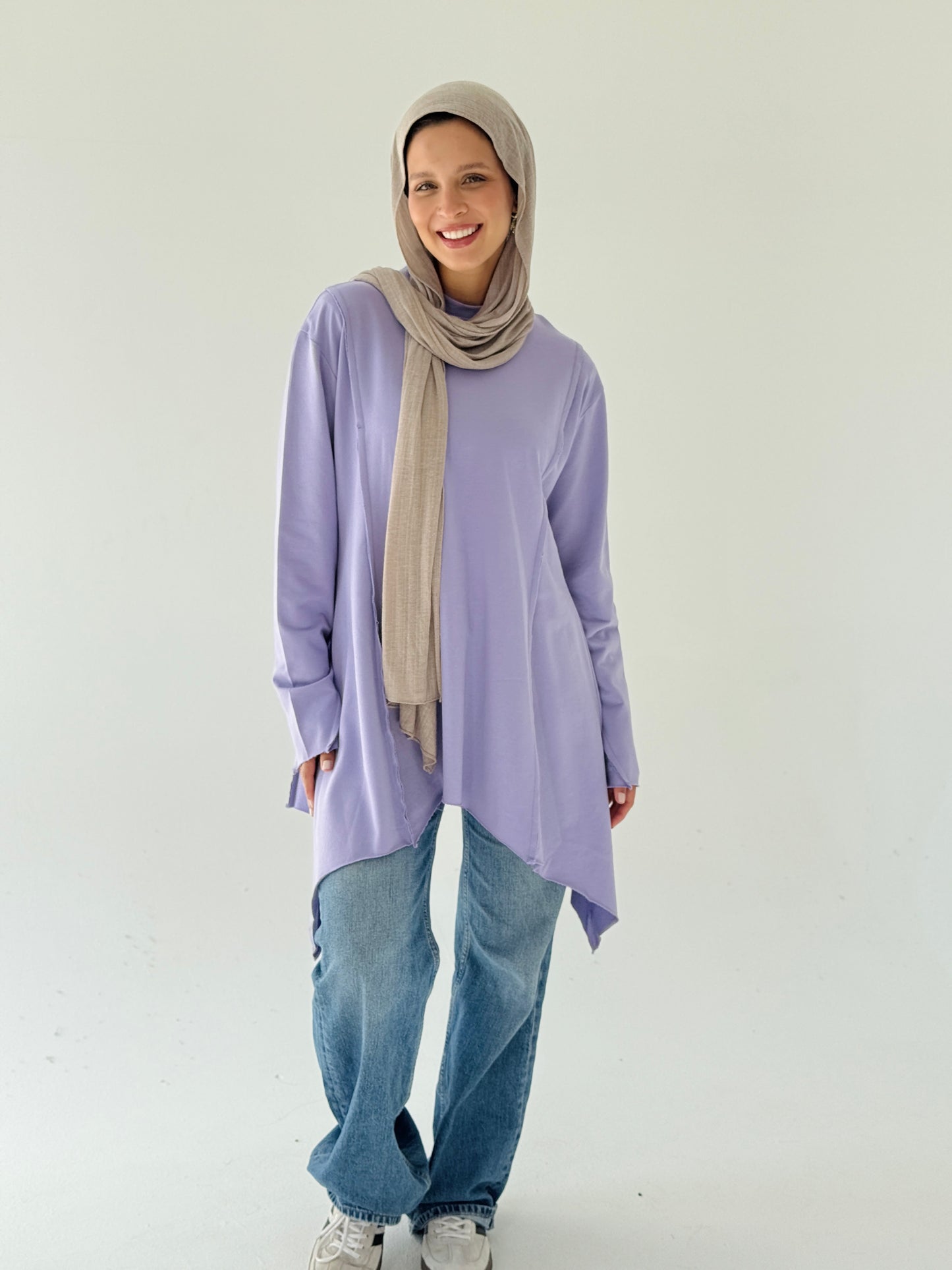 High and low Top in lilac