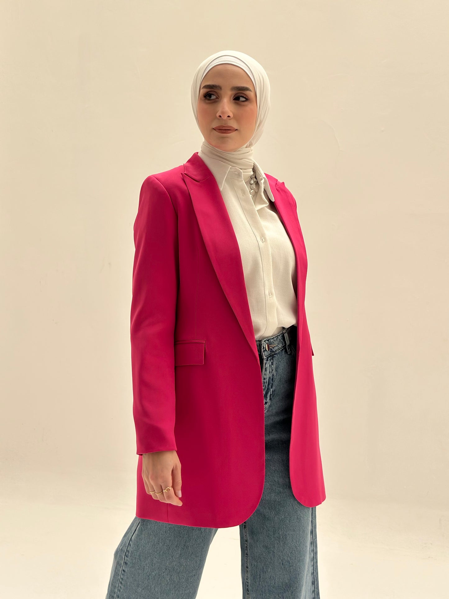 SLIM FIT FUCHSIA BLAZER