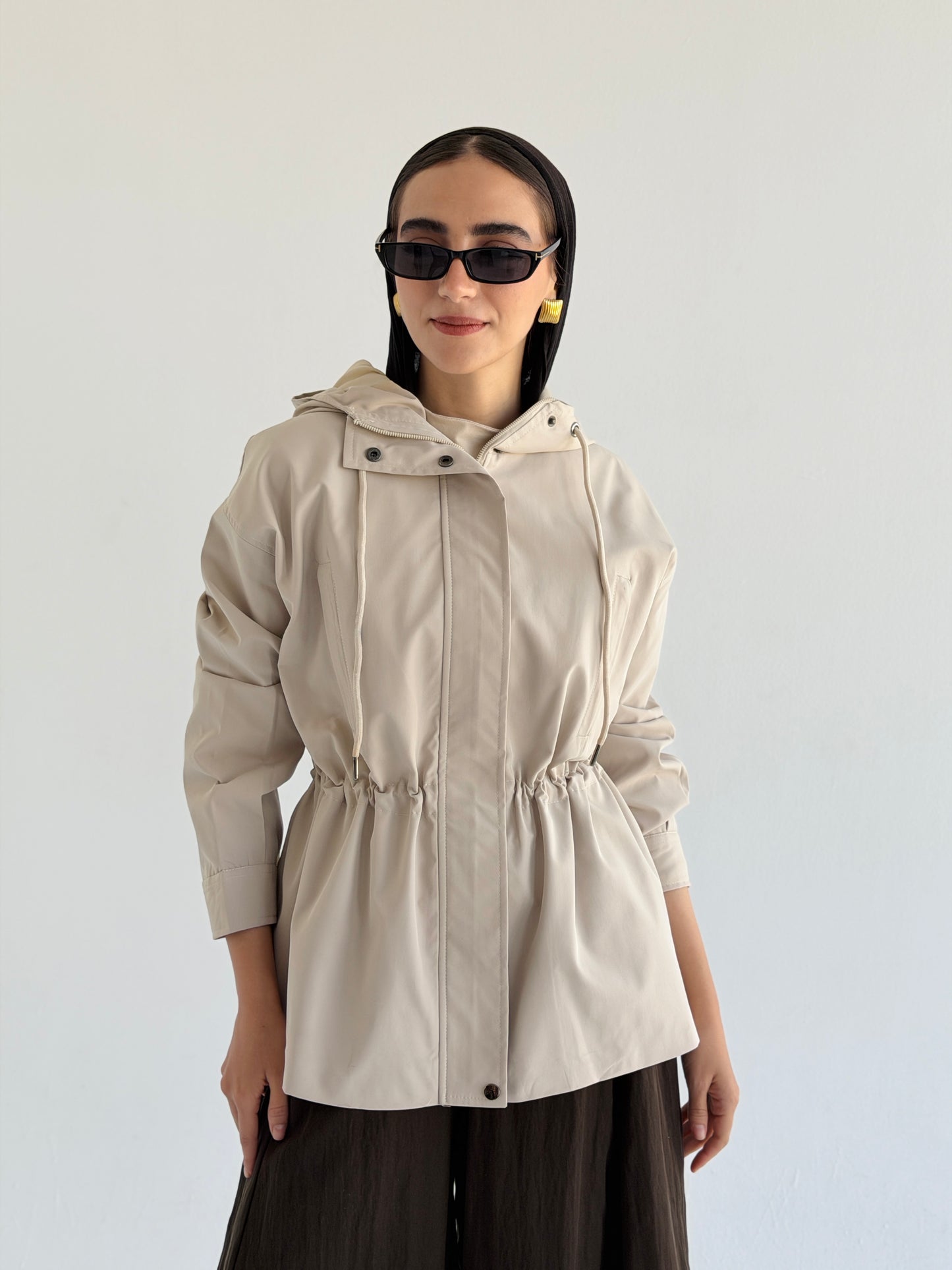 Winter Signature Jacket In Beige