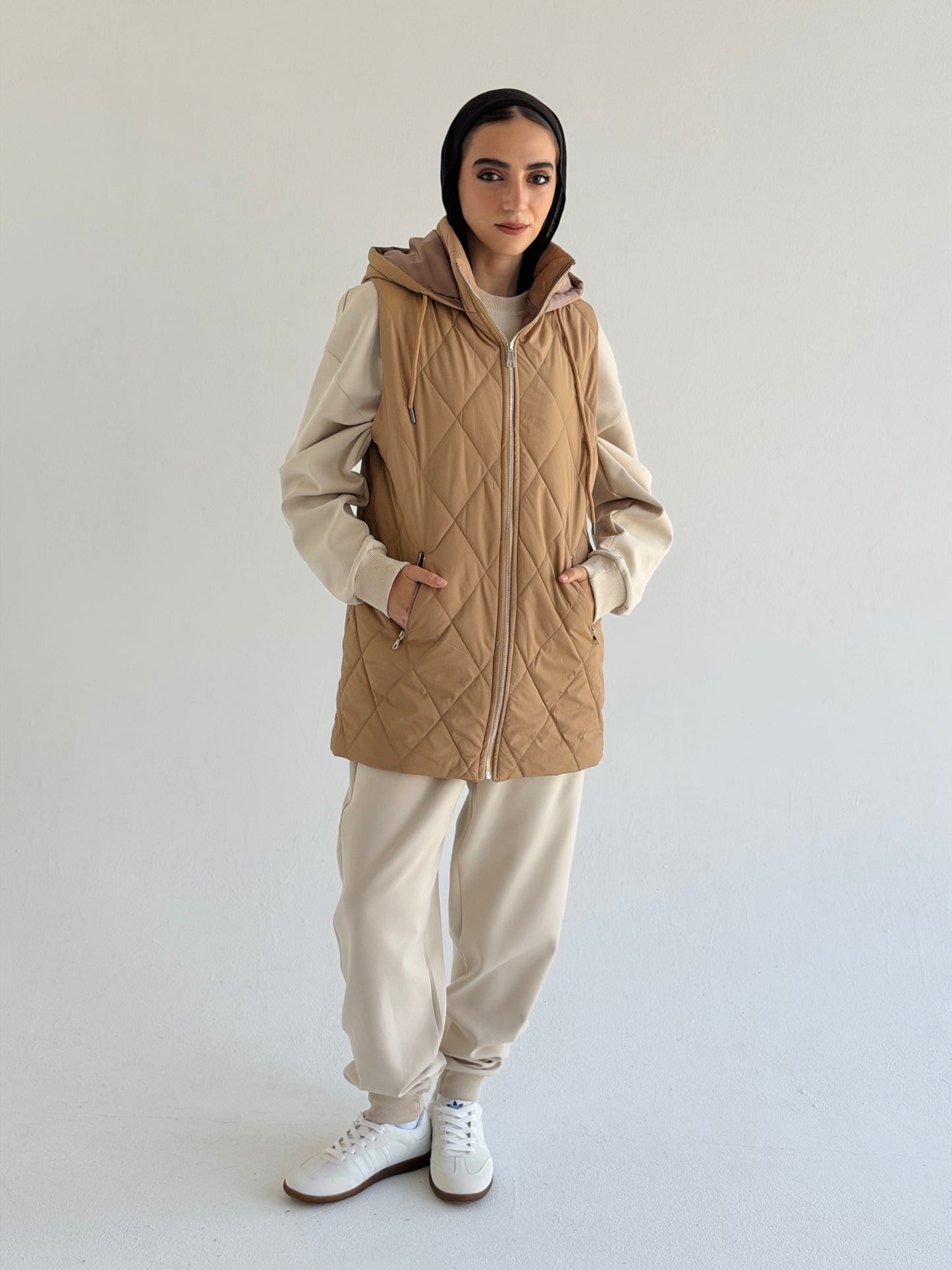 Bamb vest In Camel
