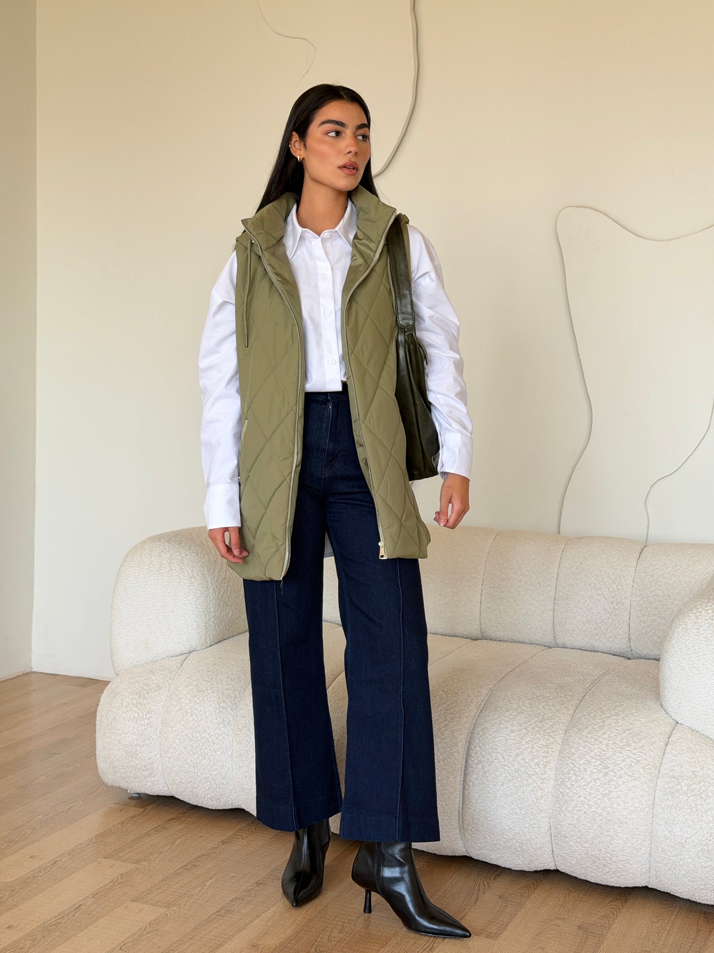 Bamb vest In Olive