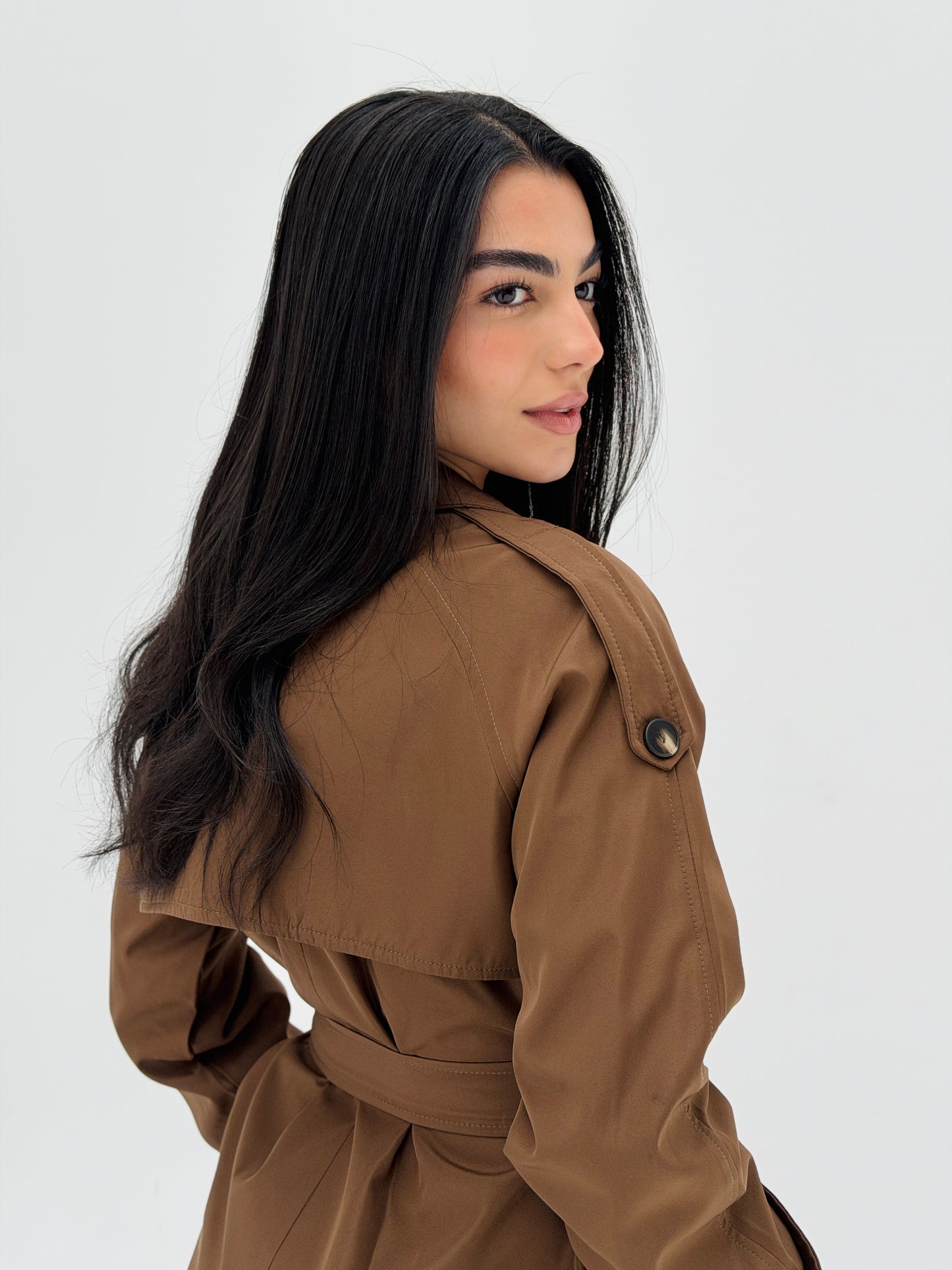 Mini Trench Coat Brown