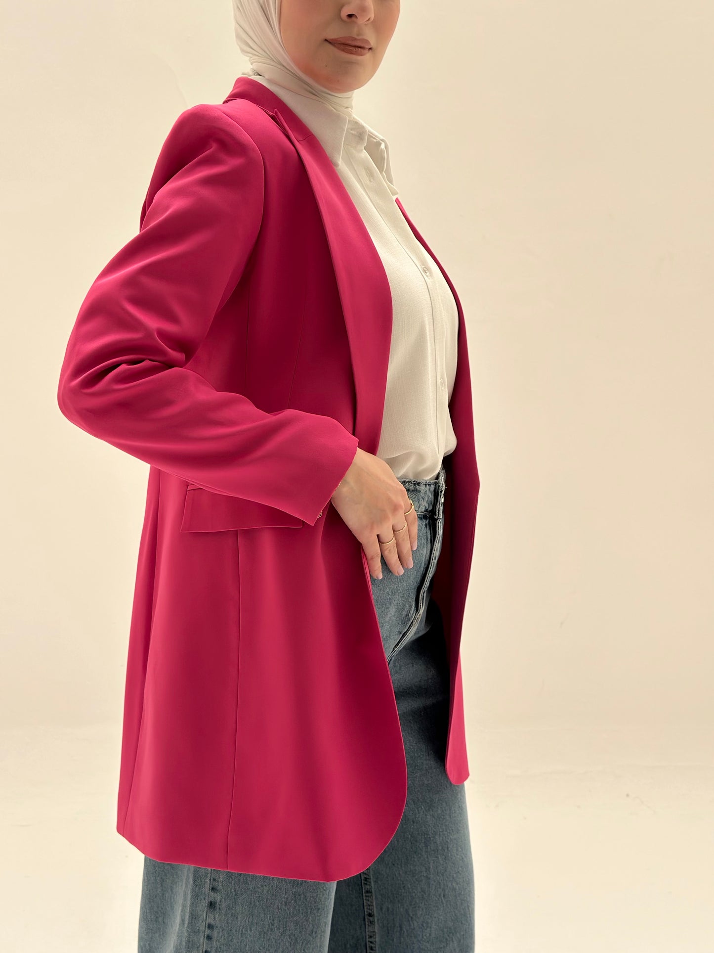 SLIM FIT FUCHSIA BLAZER