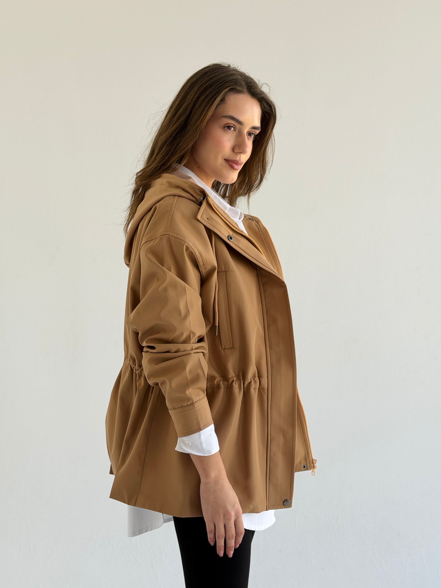 Winter Signature Jacket In Camel