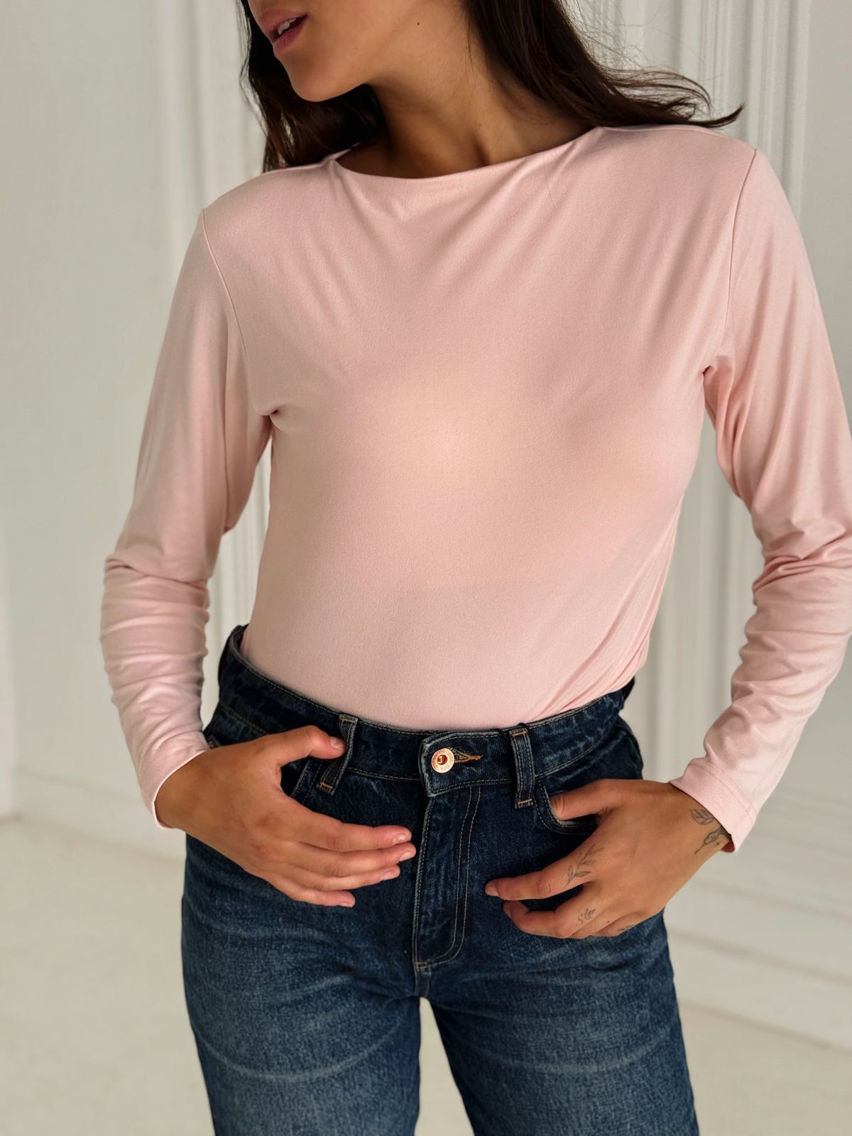 Daily basic top in baby rose