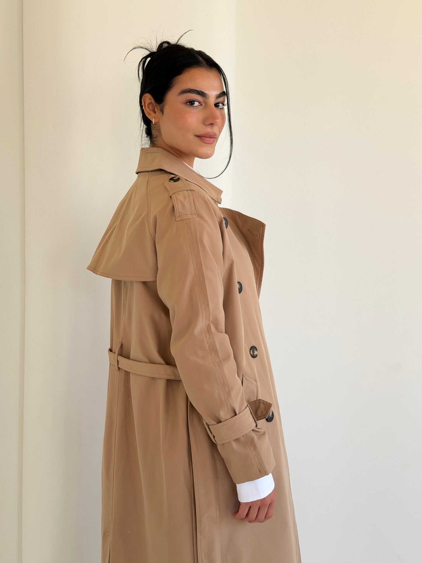 Statement Trench coat In camel