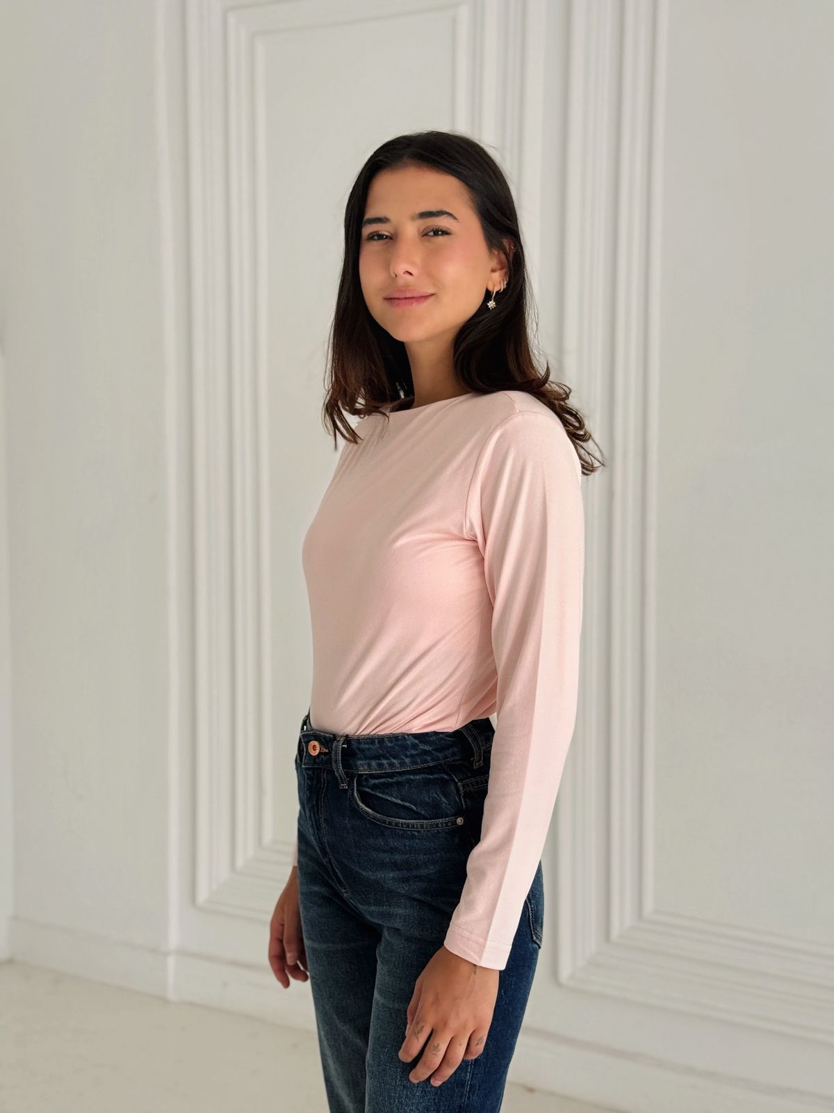 Daily basic top in baby rose