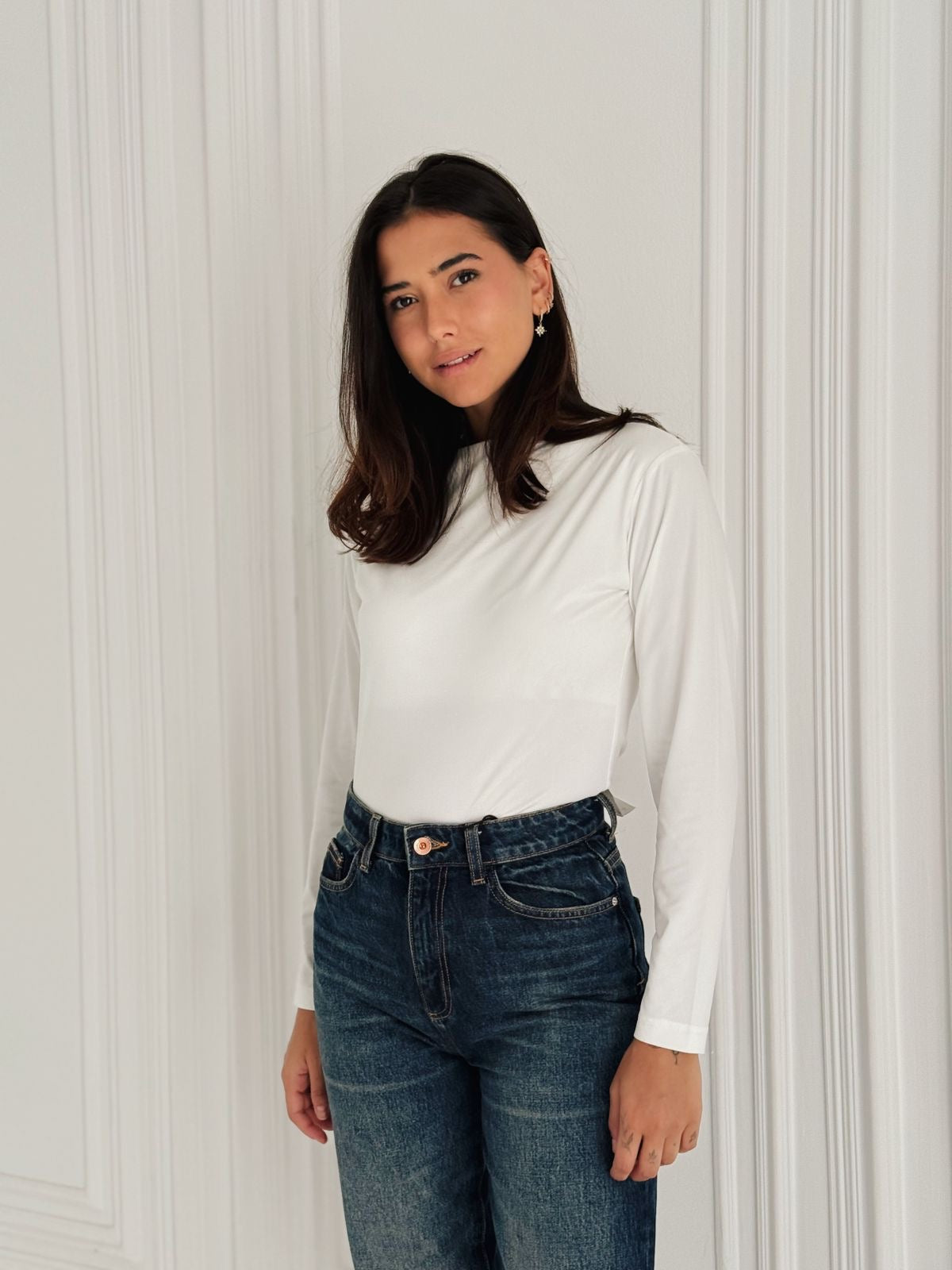 Daily basic top in white