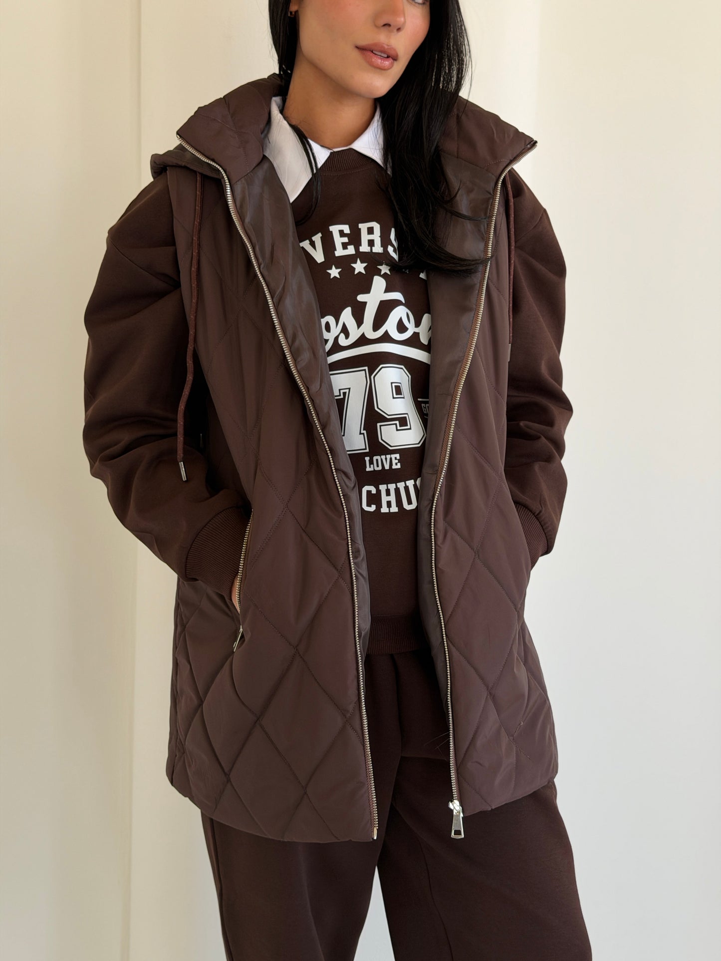 Bamb Vest  In Brown