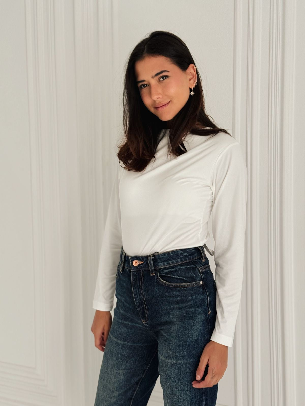 Daily basic top in white
