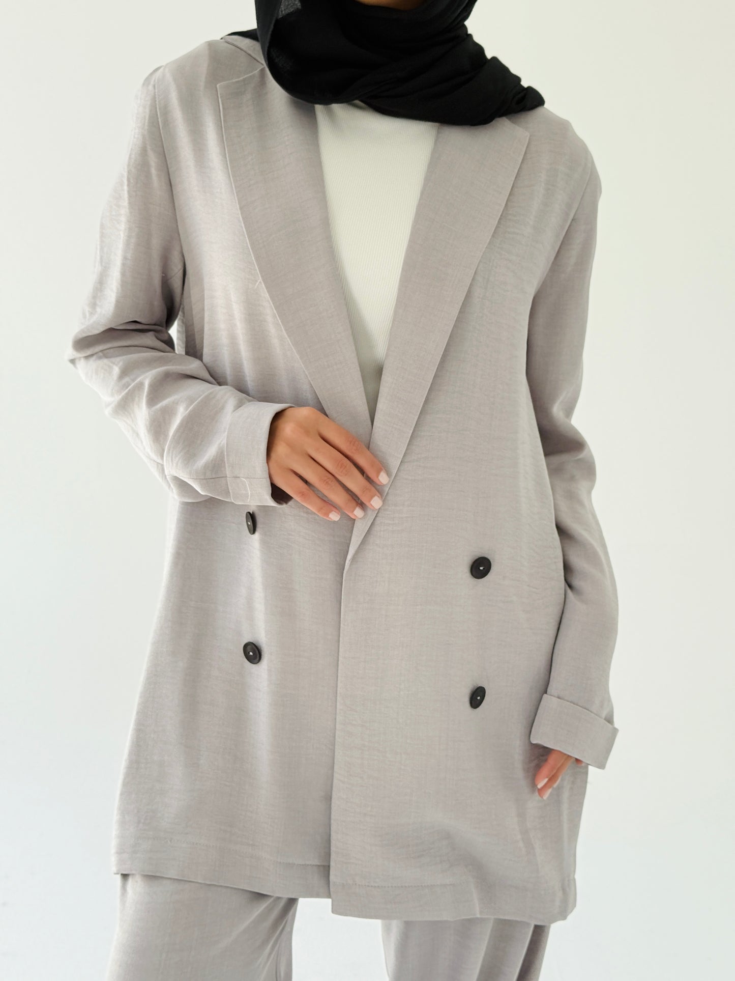 Effortlessly linen set in Gray