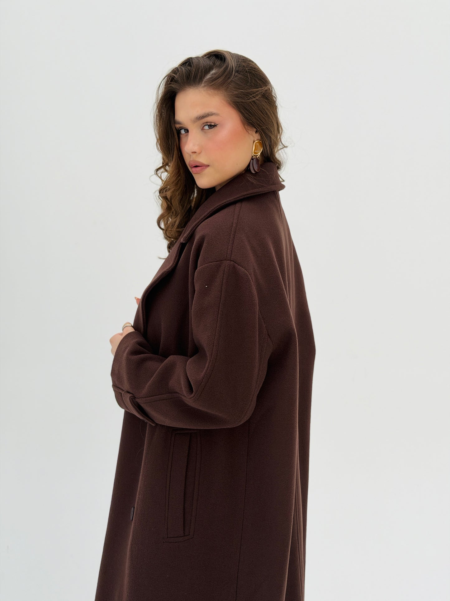 Iconic Winter Coat In Brown