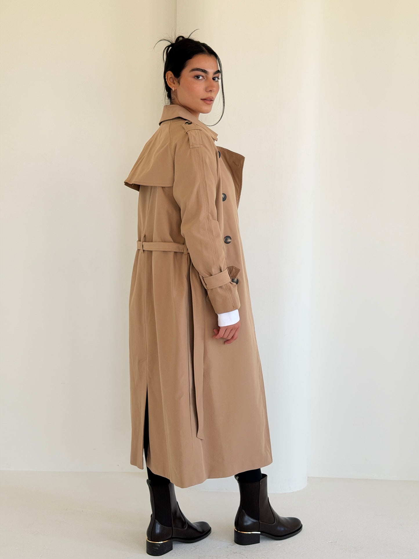 Statement Trench coat In camel