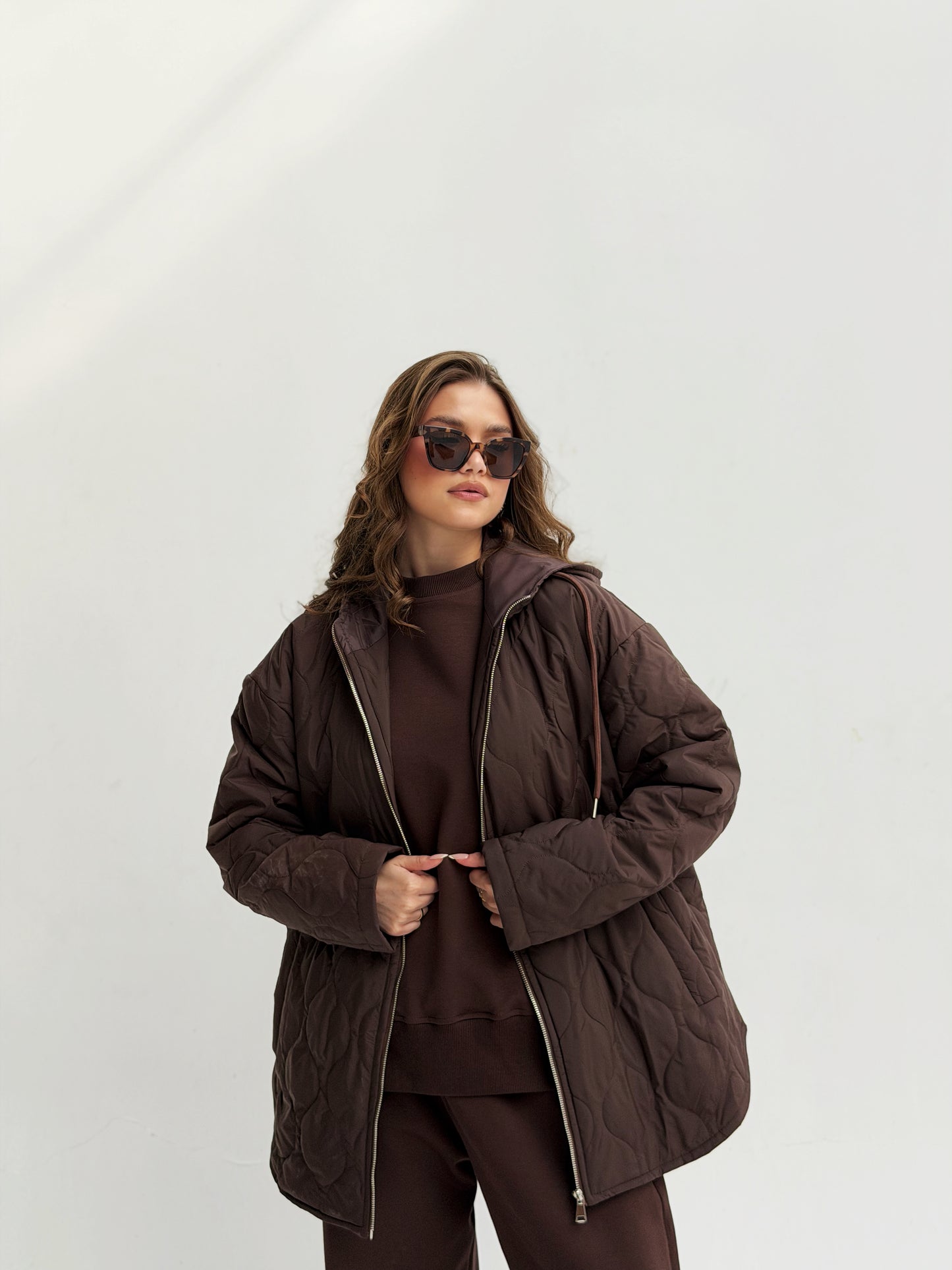 The oversized Bamb Jacket Brown