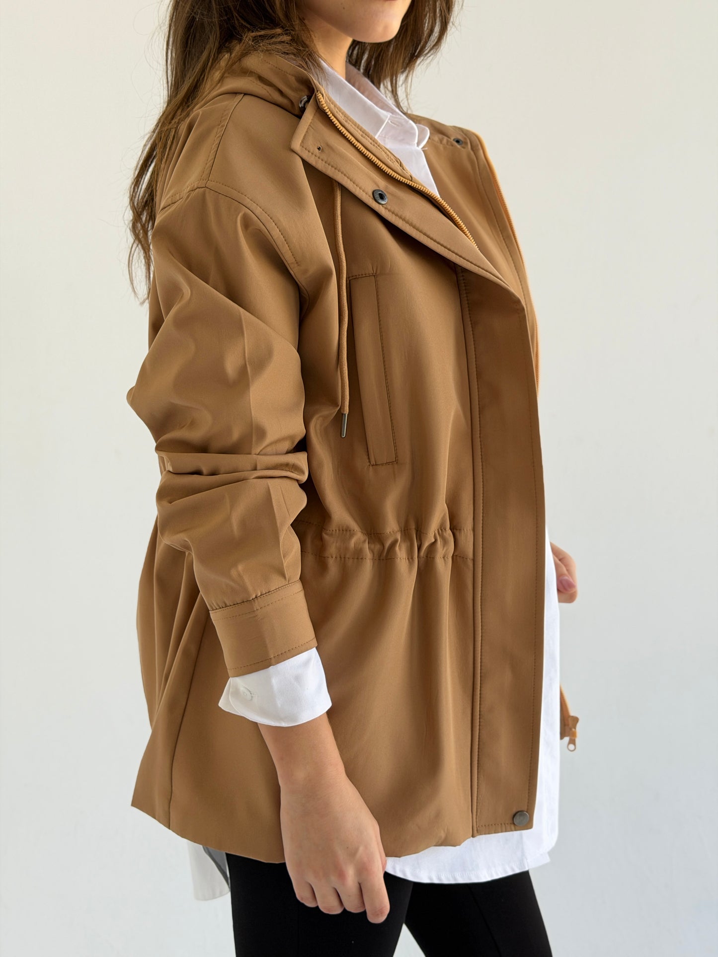 Winter Signature Jacket In Camel