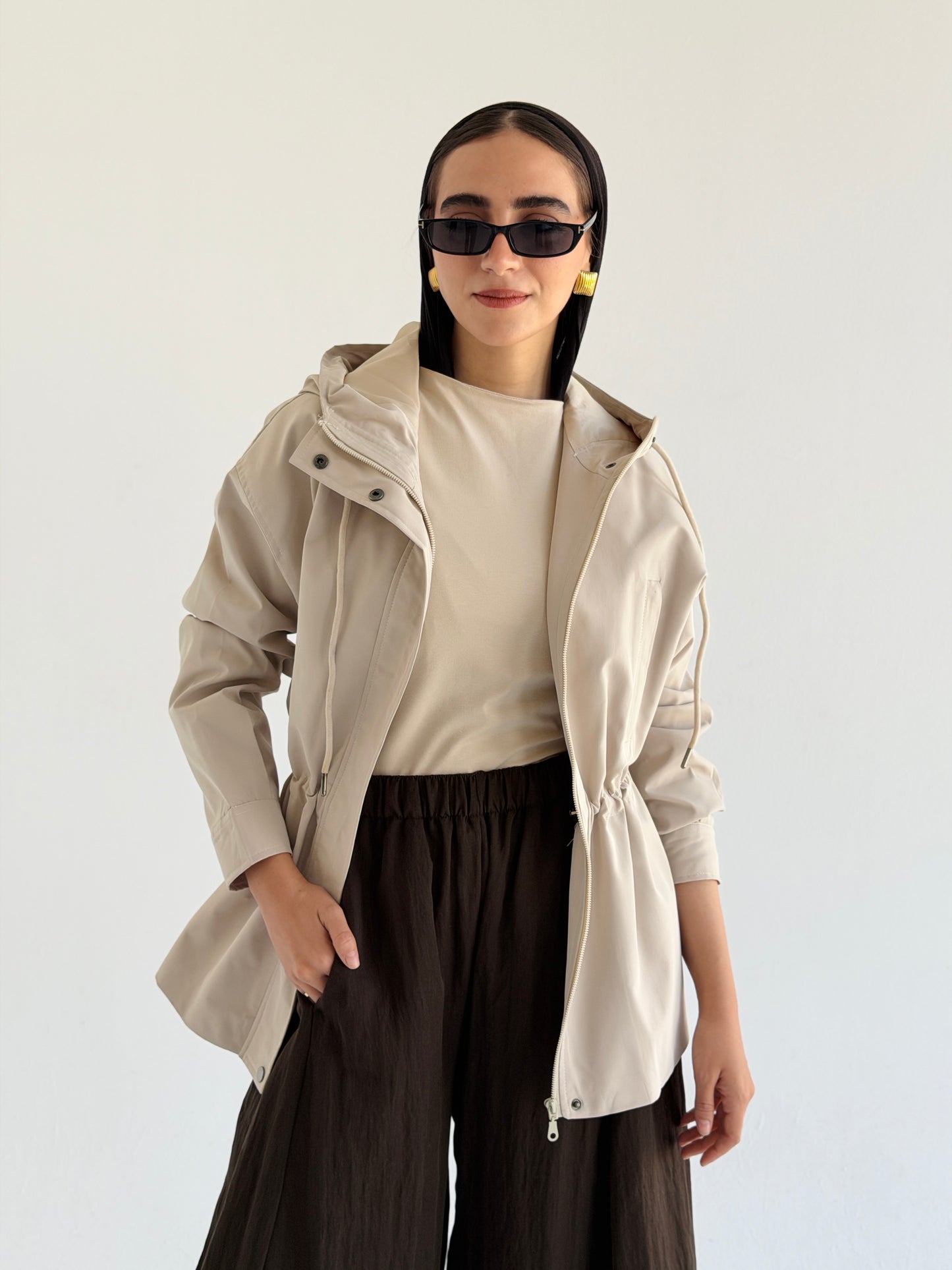 Winter Signature Jacket In Beige