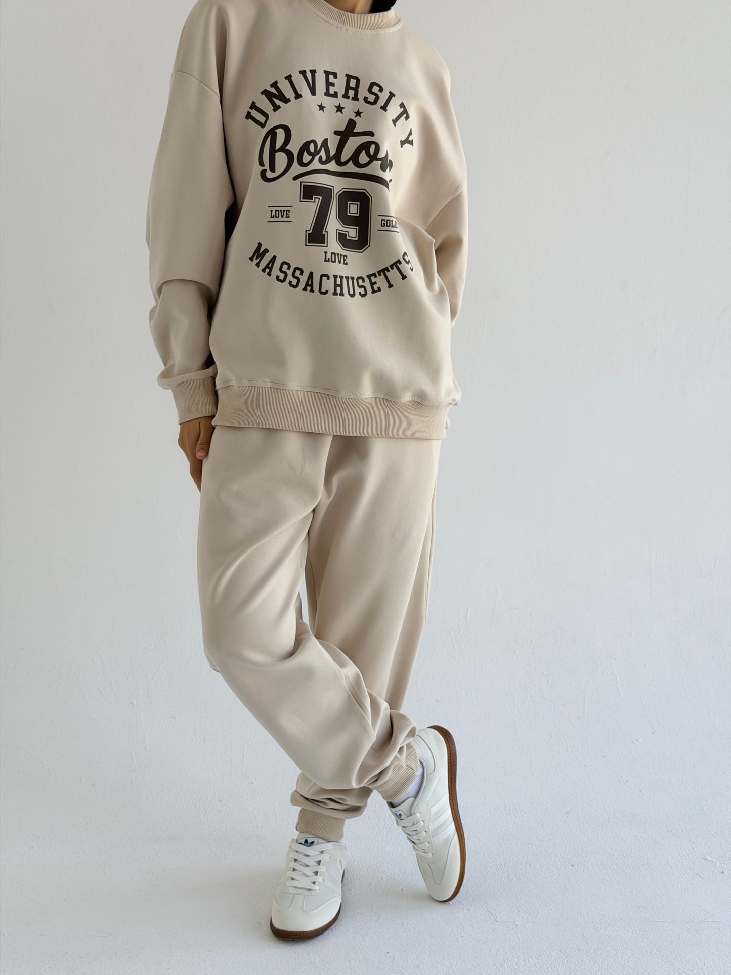 Active Cotten Set In Beige