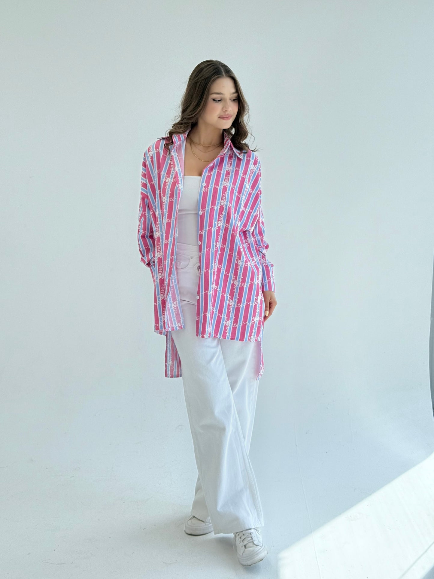 Bold striped shirt