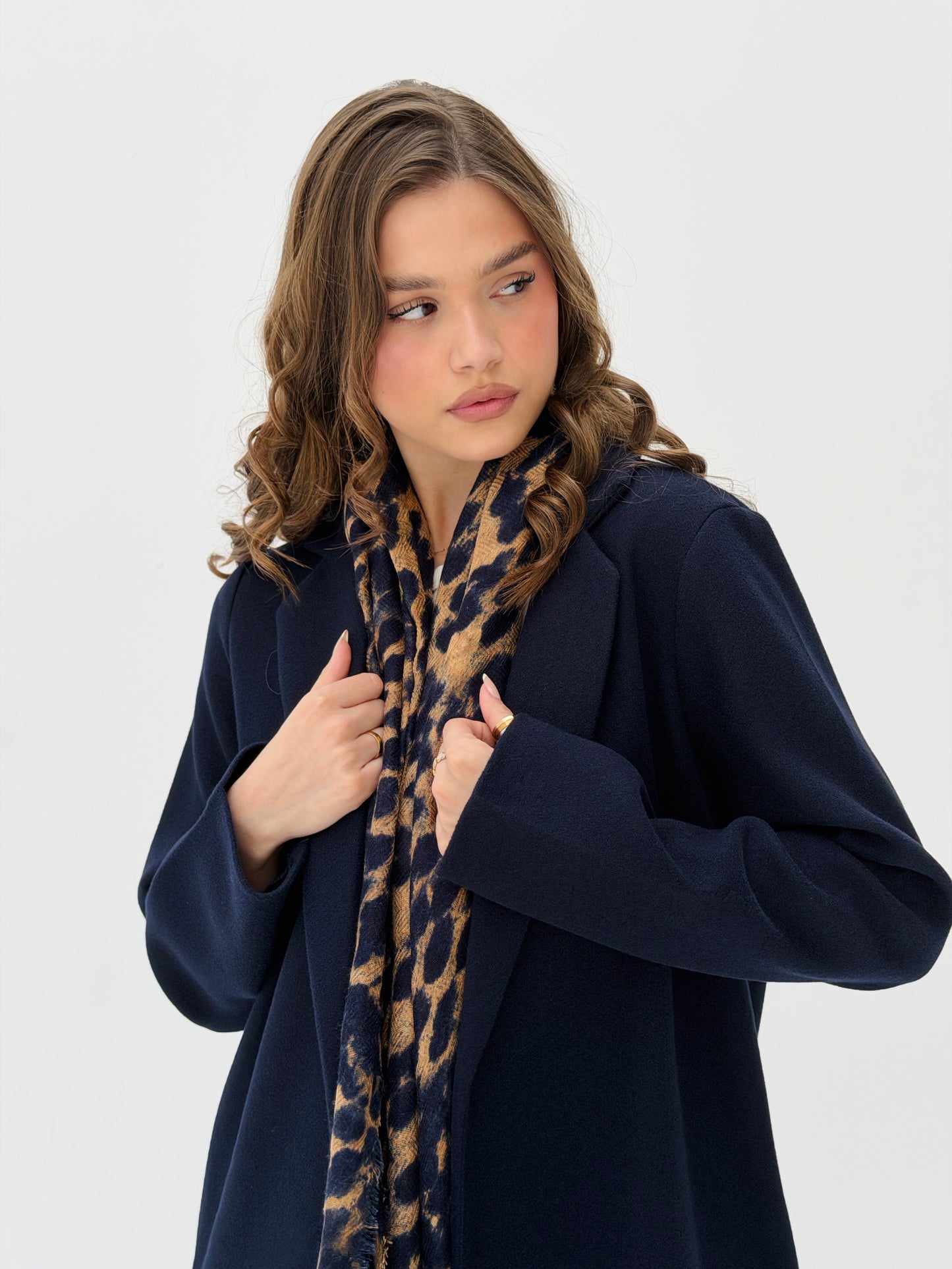 Everyday Wool Coat Navy Blue