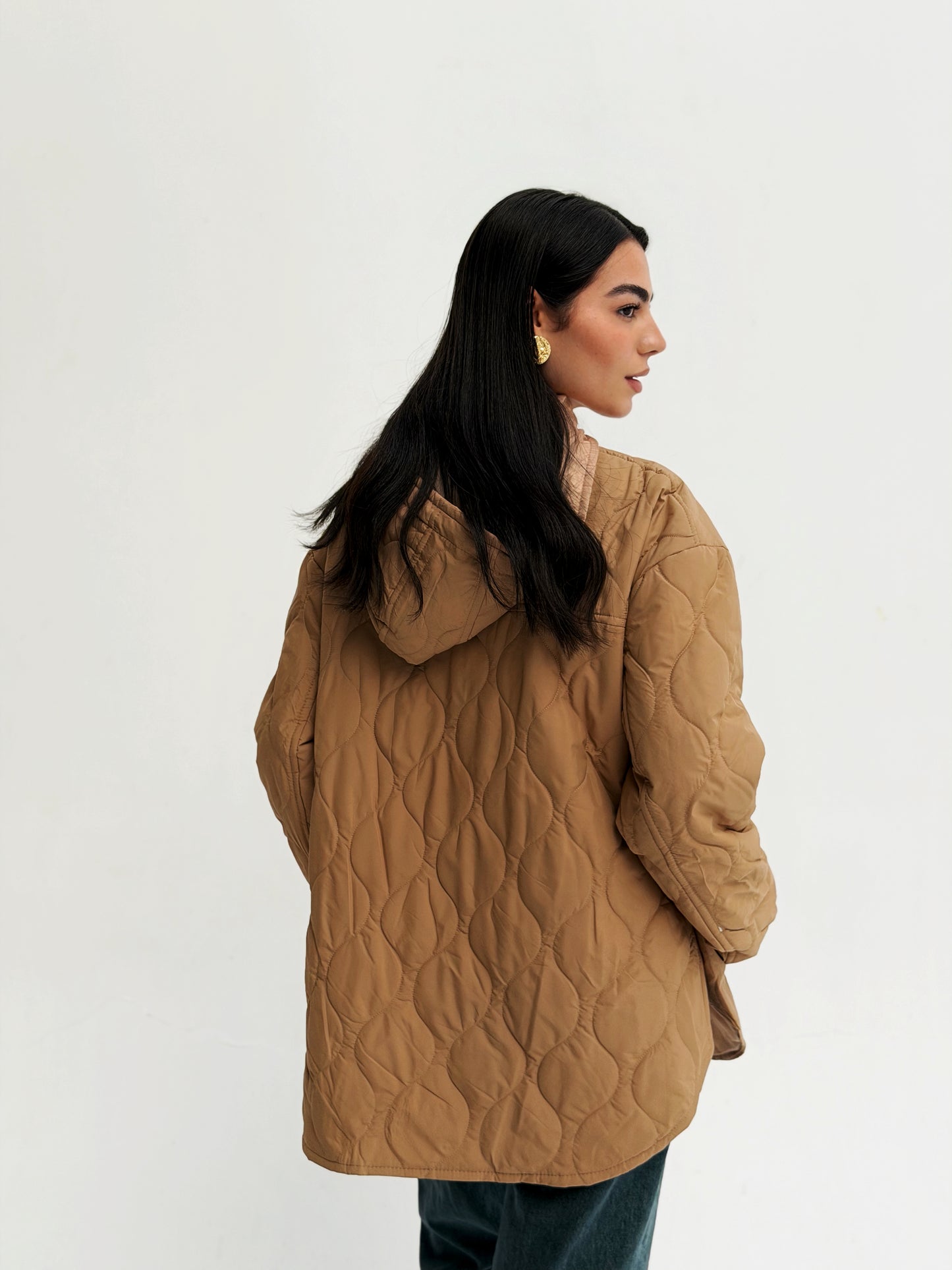 The oversized Bamb Jacket Camel