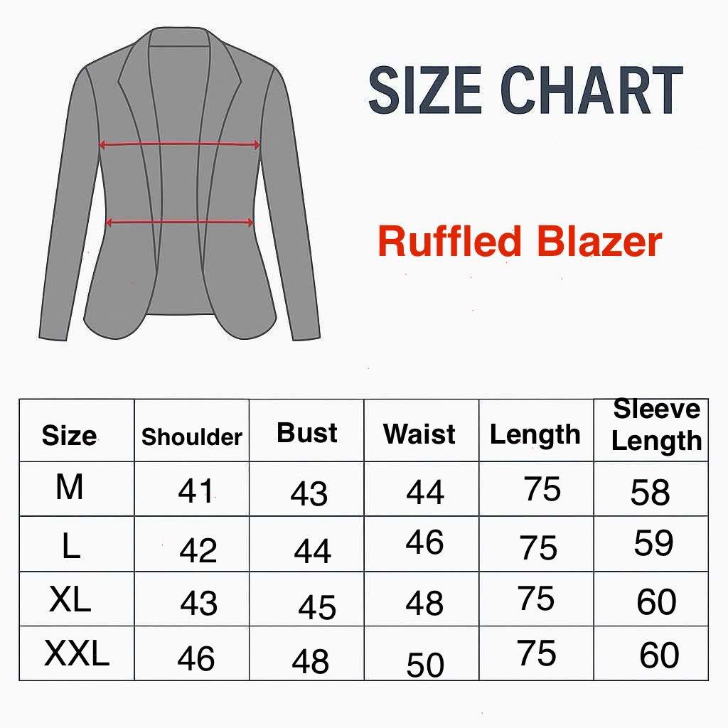 Ruffles Blazer in Cafe