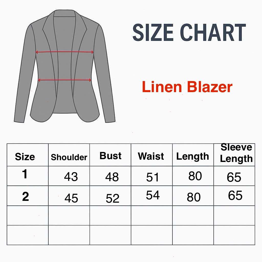 Linen Blazer in Baby Blue