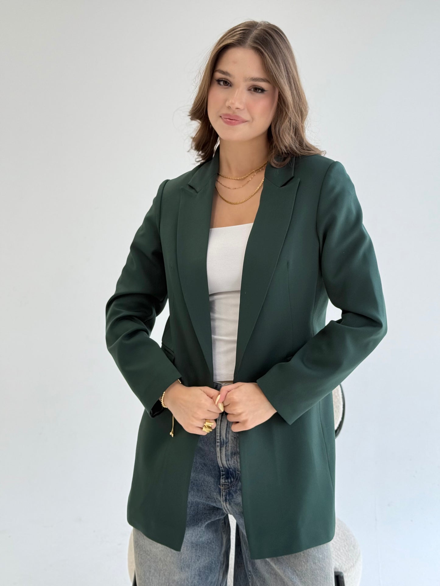 SLIM FIT OLIVE BLAZER