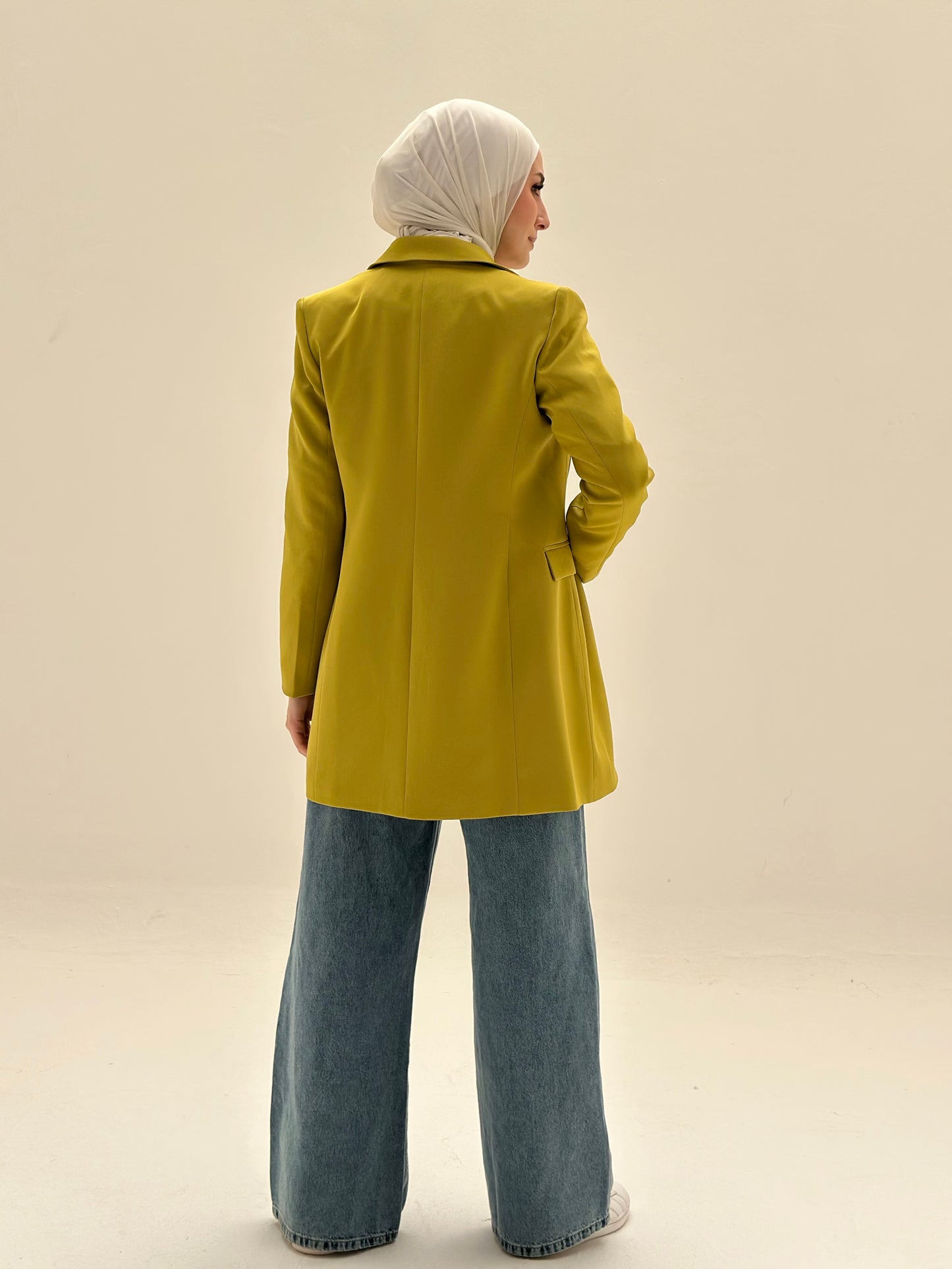 SLIM FIT LEMON GREEN BLAZER