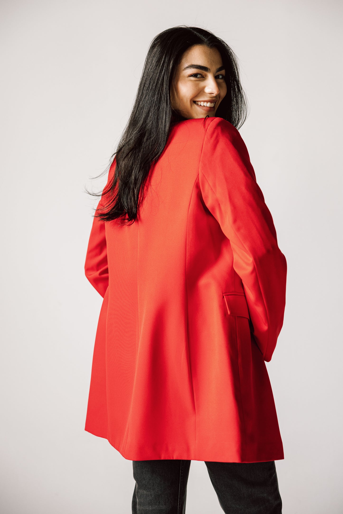 SLIM FIT RED BLAZER