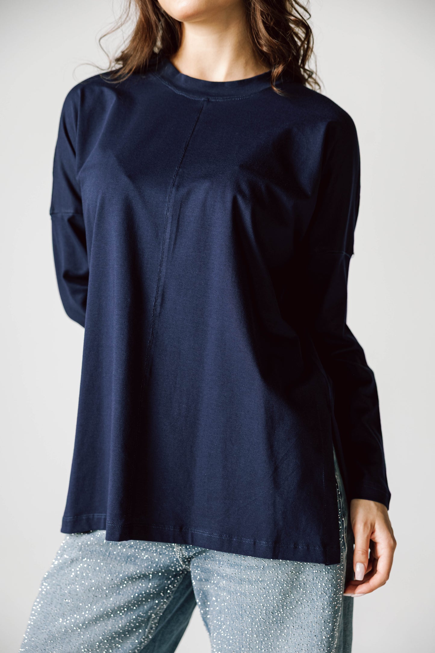 Basic Top In Navy