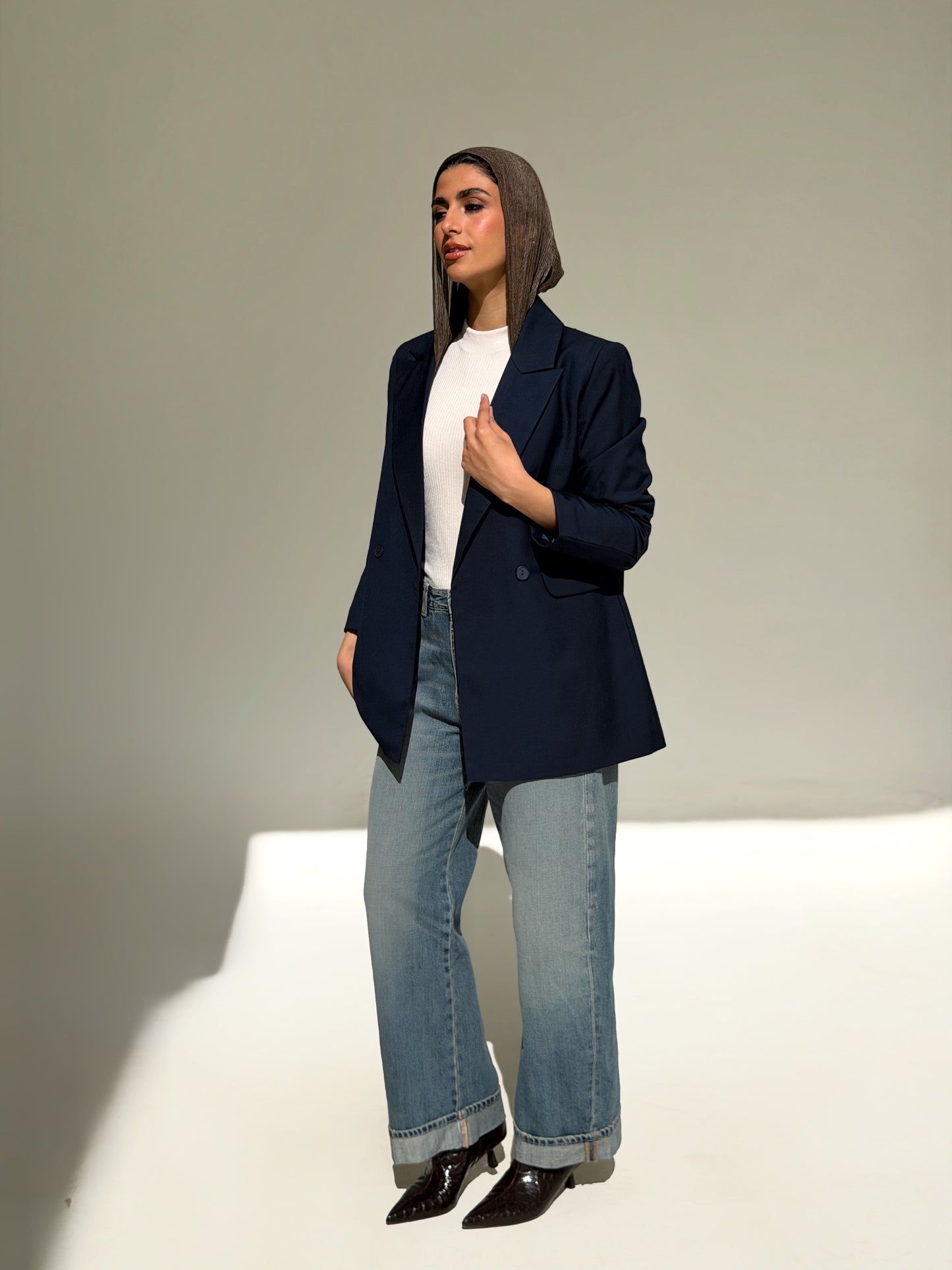 Boss Mode Blazer In Navy Blue